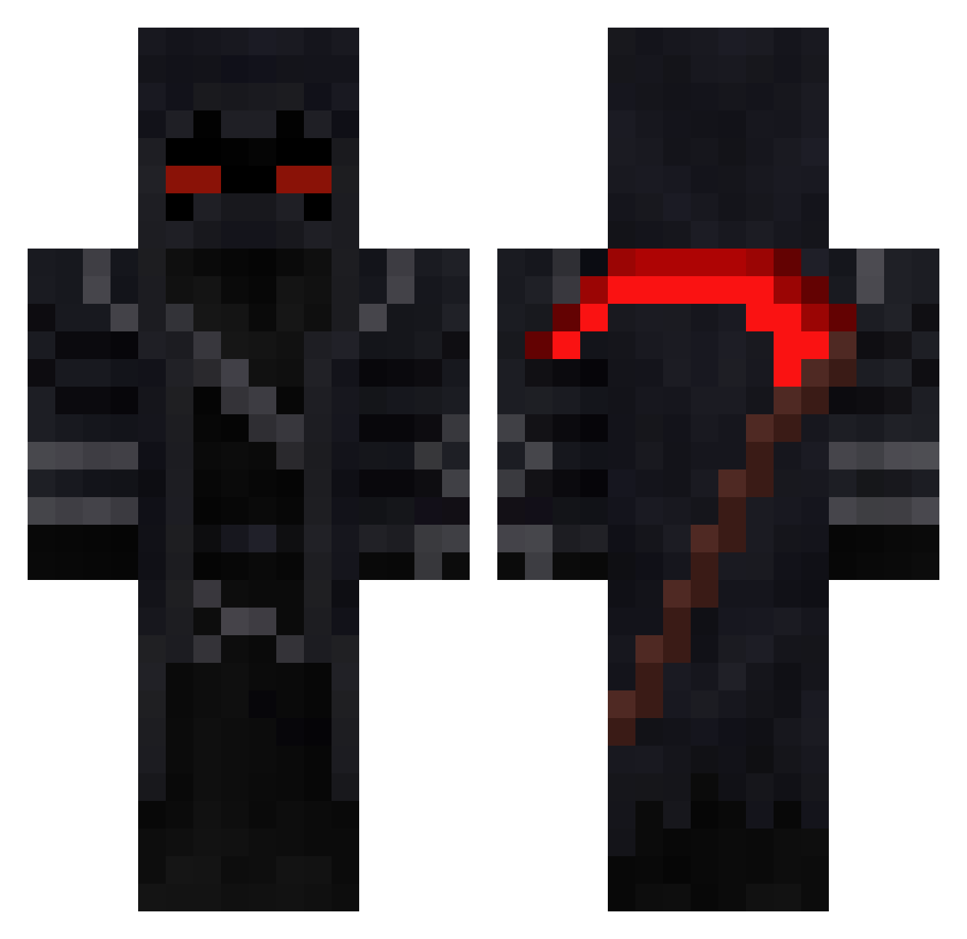 helios96 Minecraft skin, front and back view