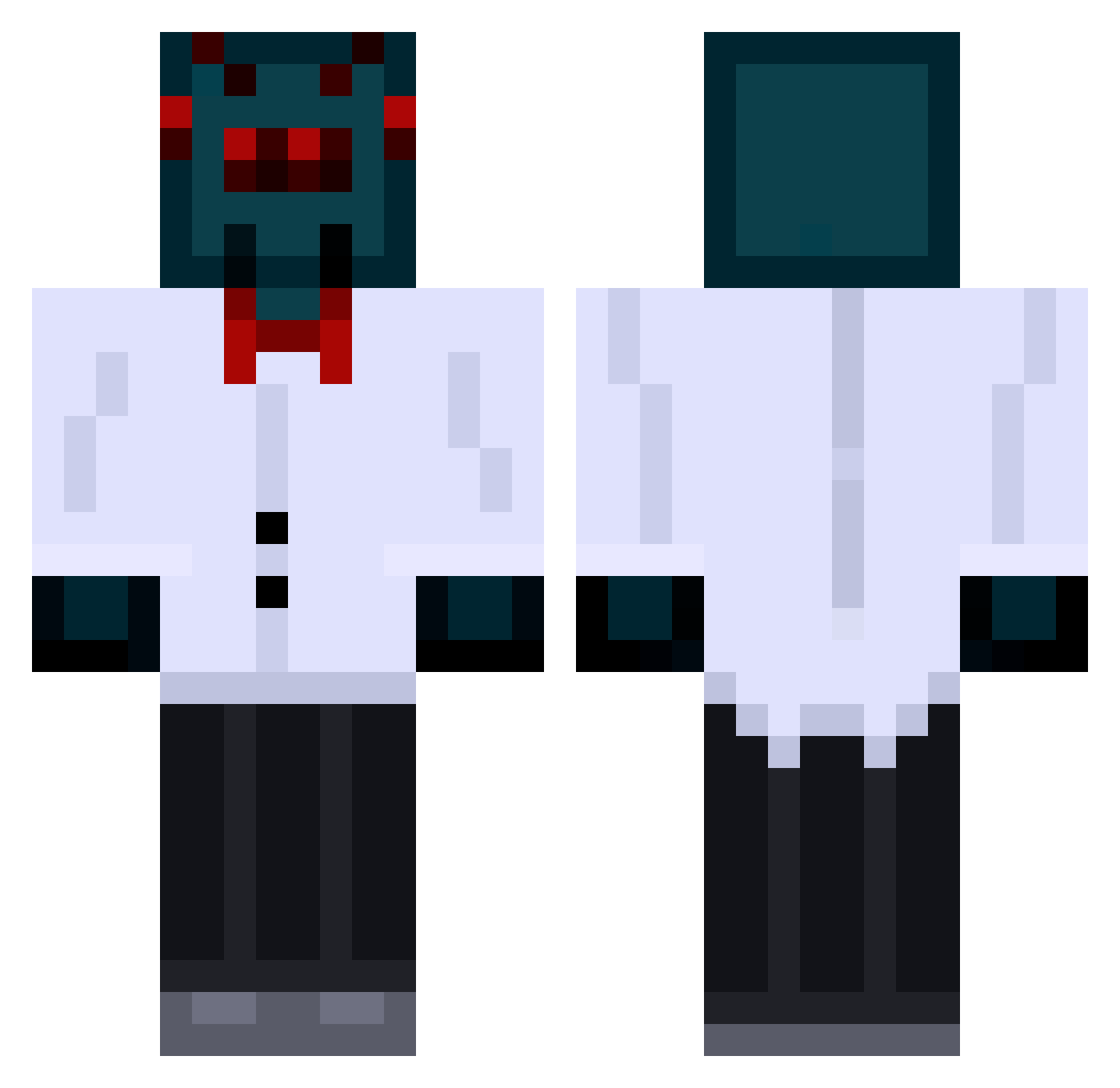 Devonteeeee Minecraft skin, front and back view