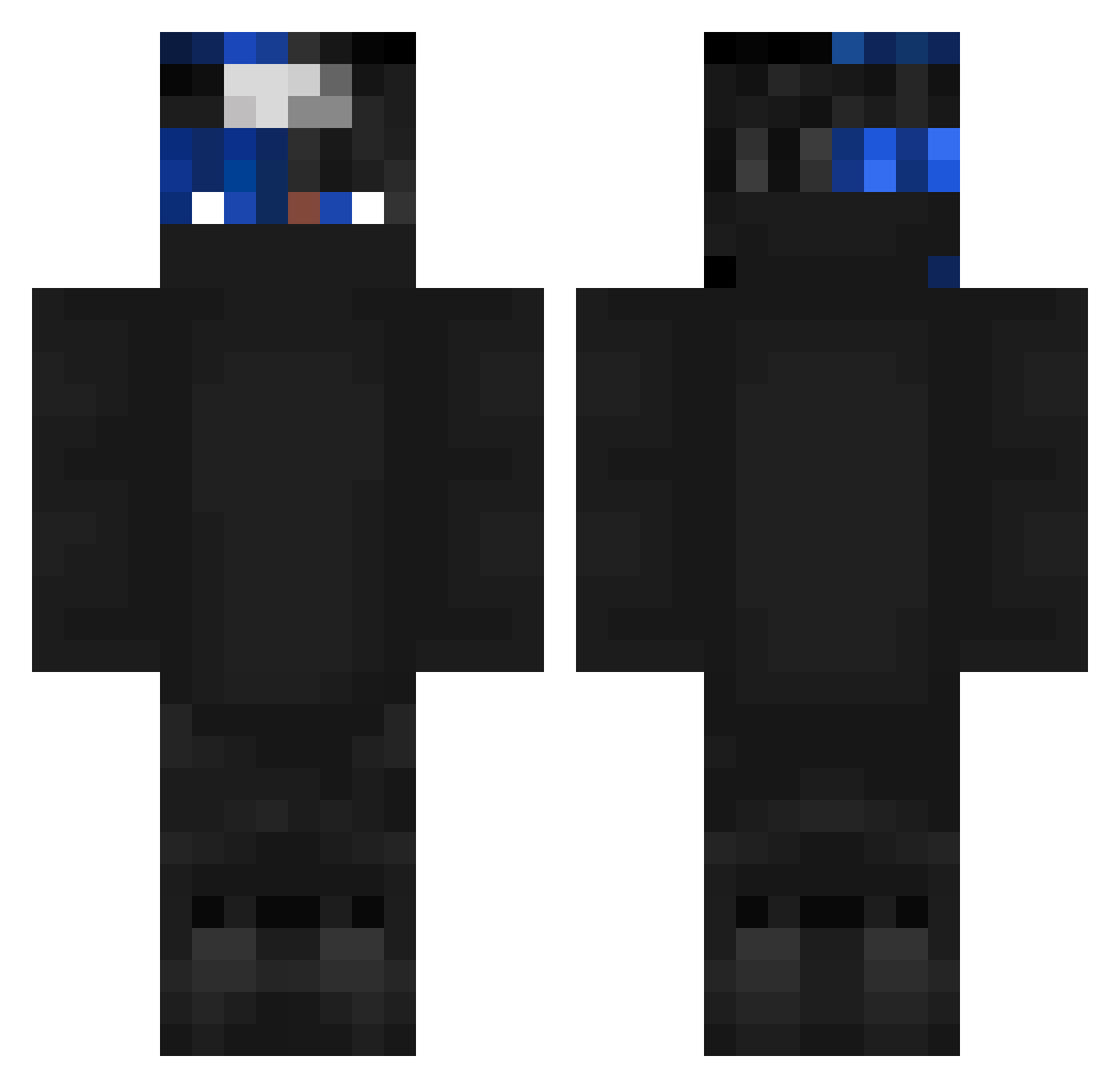 Tgricyy Minecraft skin, front and back view