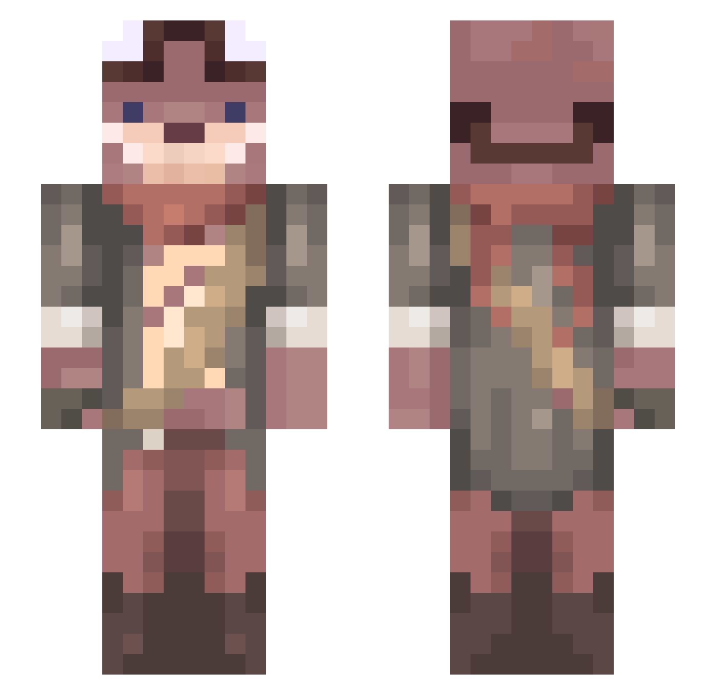 froogs_ Minecraft skin, front and back view