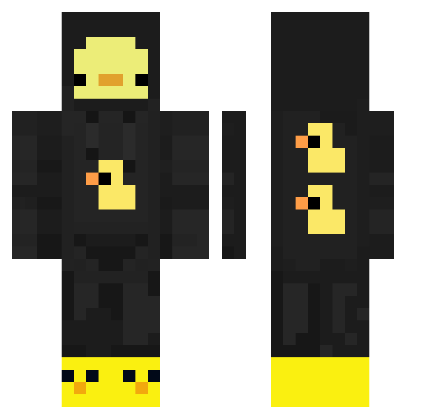 azychuu Minecraft skin, front and back view