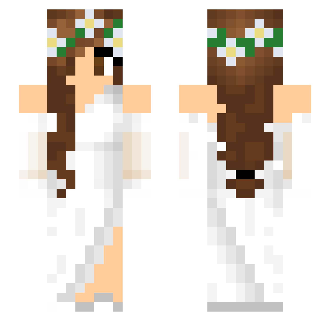 cuteprincess24 Minecraft skin, front and back view