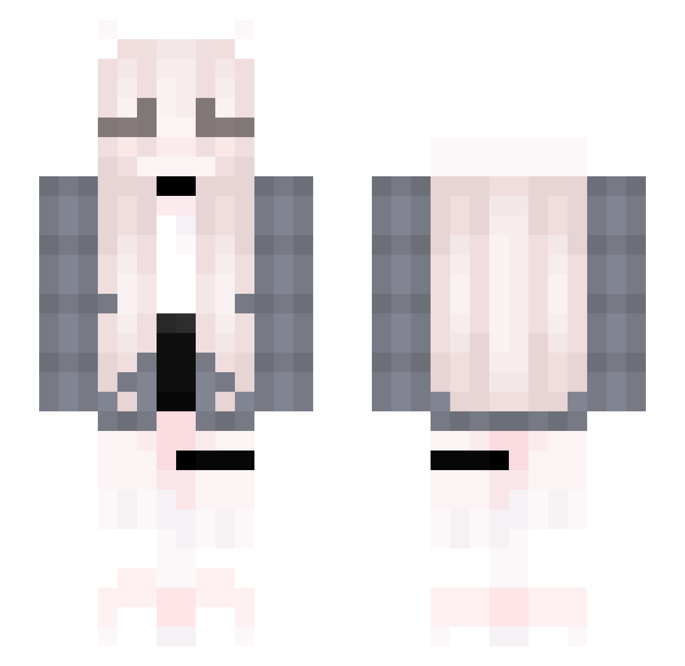 Syureu_ Minecraft skin, front and back view