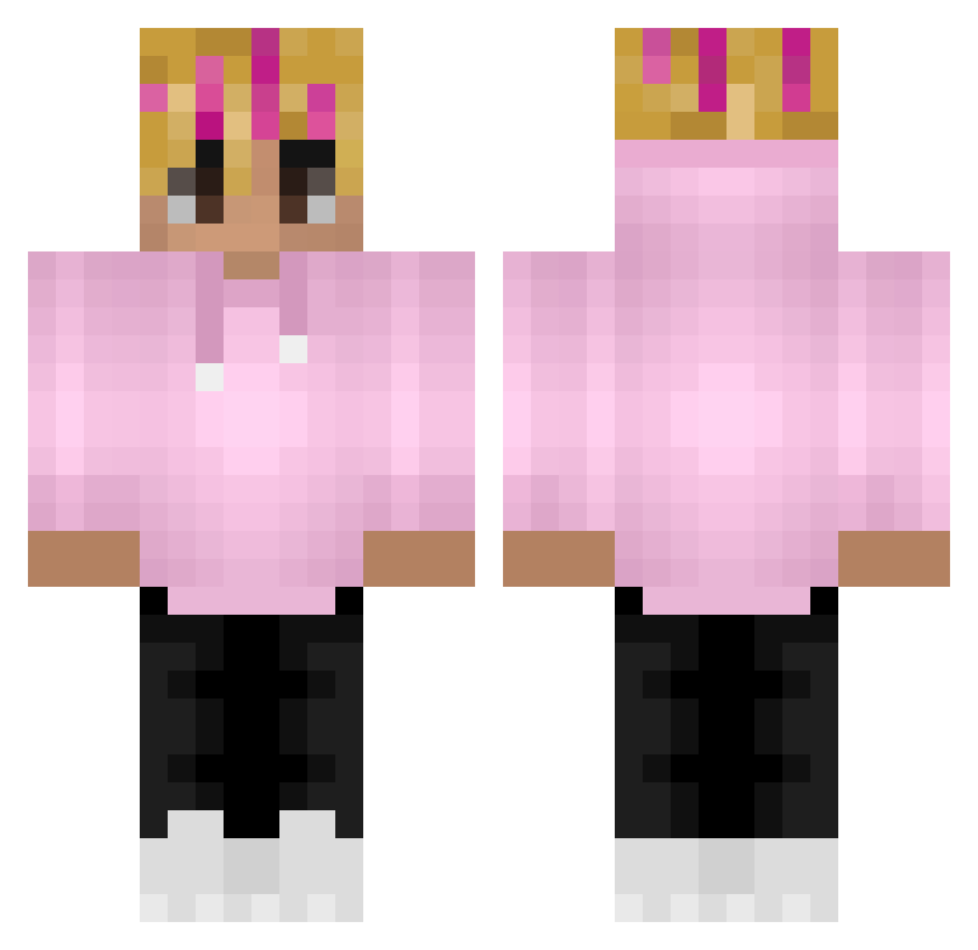 vlados147 Minecraft skin, front and back view