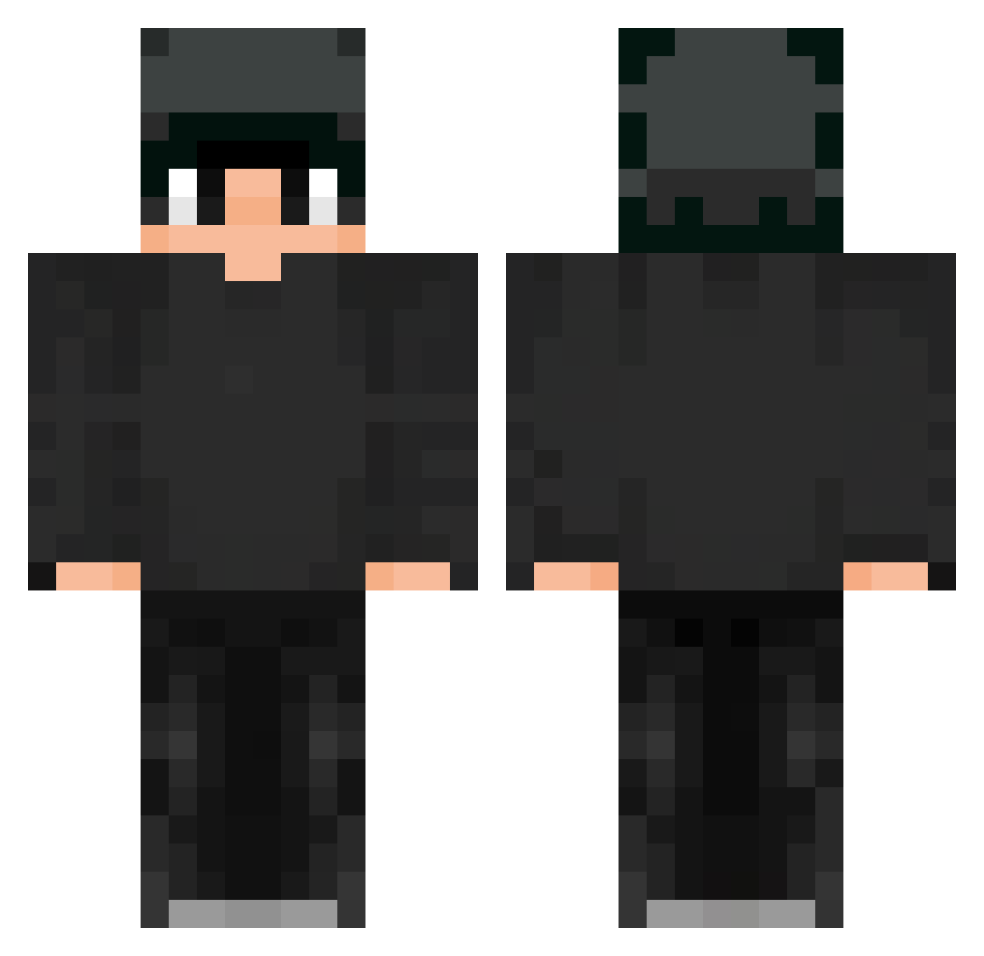 S4lvador_ Minecraft skin, front and back view