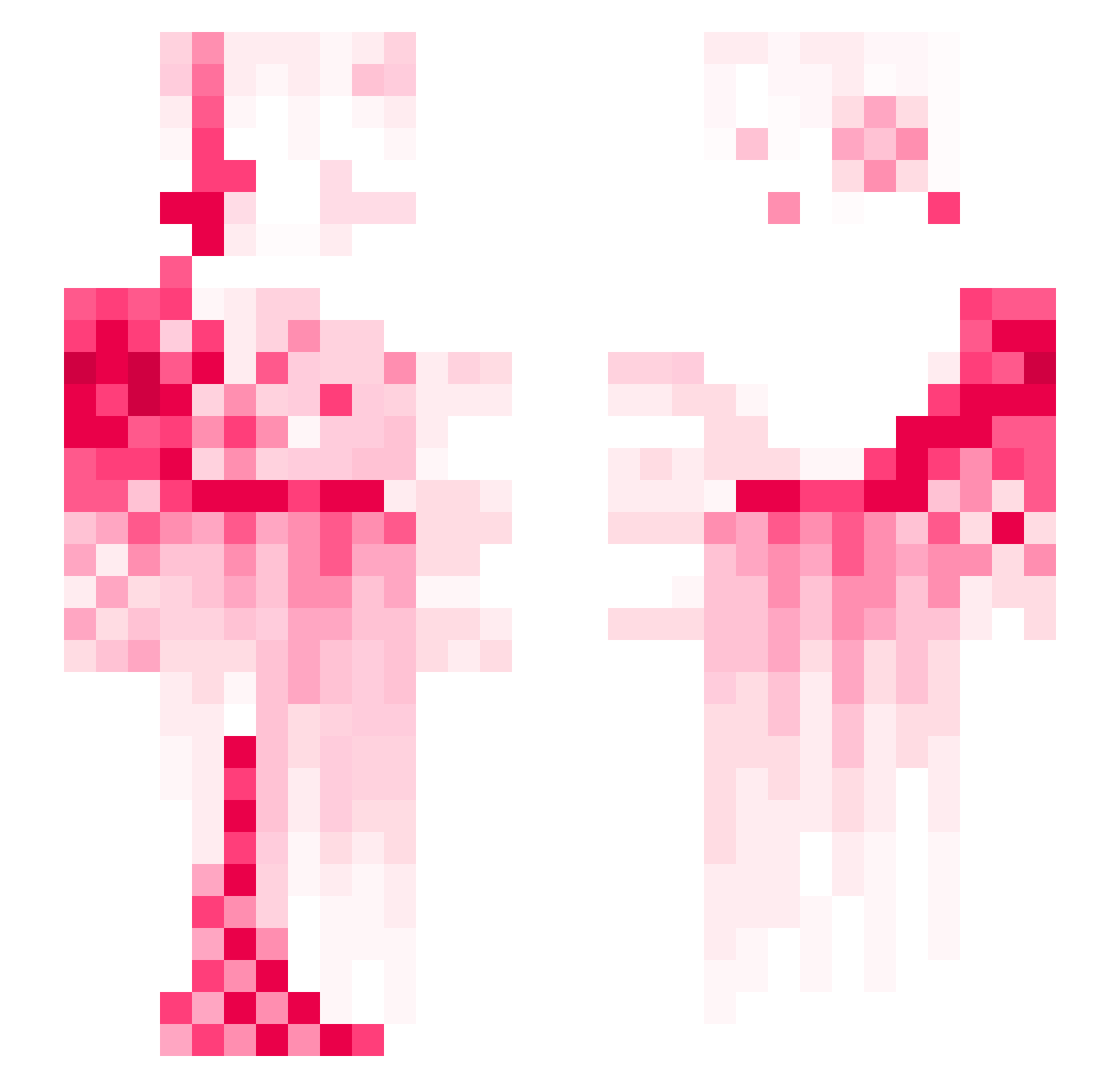 SandsIthink Minecraft skin, front and back view