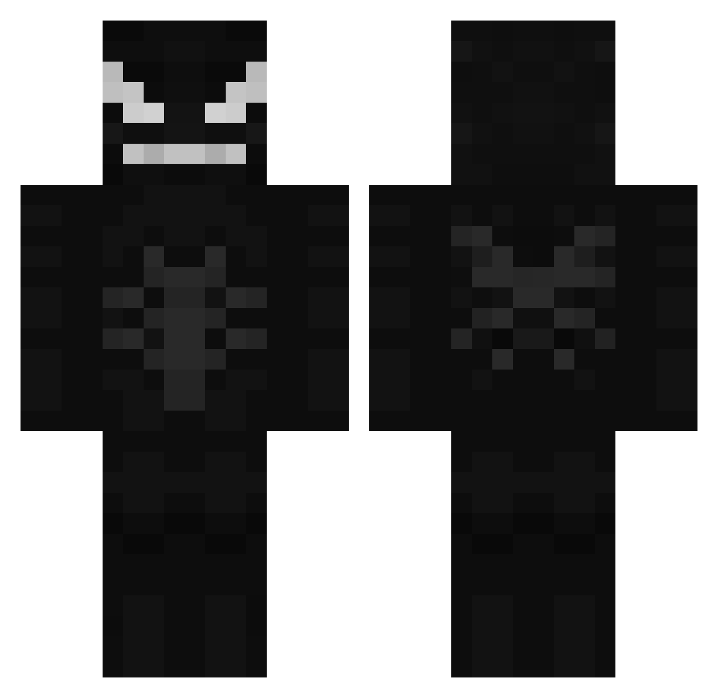 Stizzay Minecraft skin, front and back view