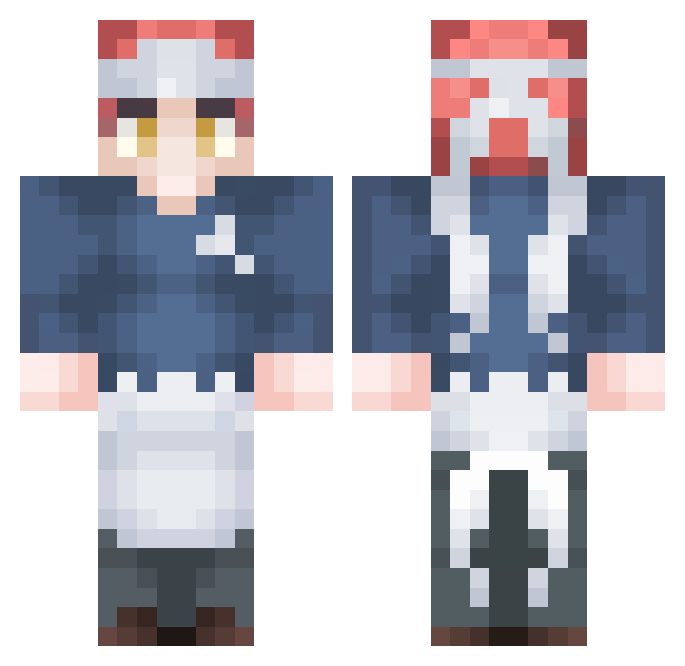 Unladylike Minecraft skin, front and back view