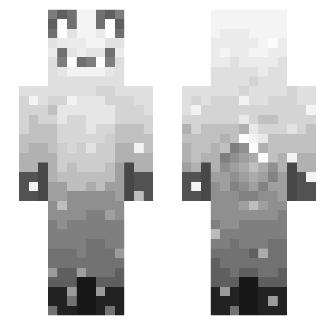 poumoudeco Minecraft skin, front and back view