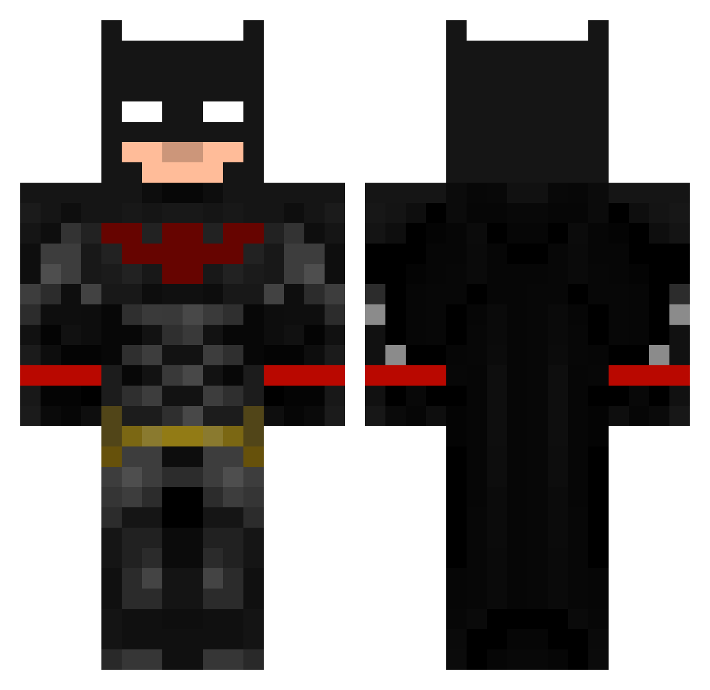 SanderMS1 Minecraft skin, front and back view