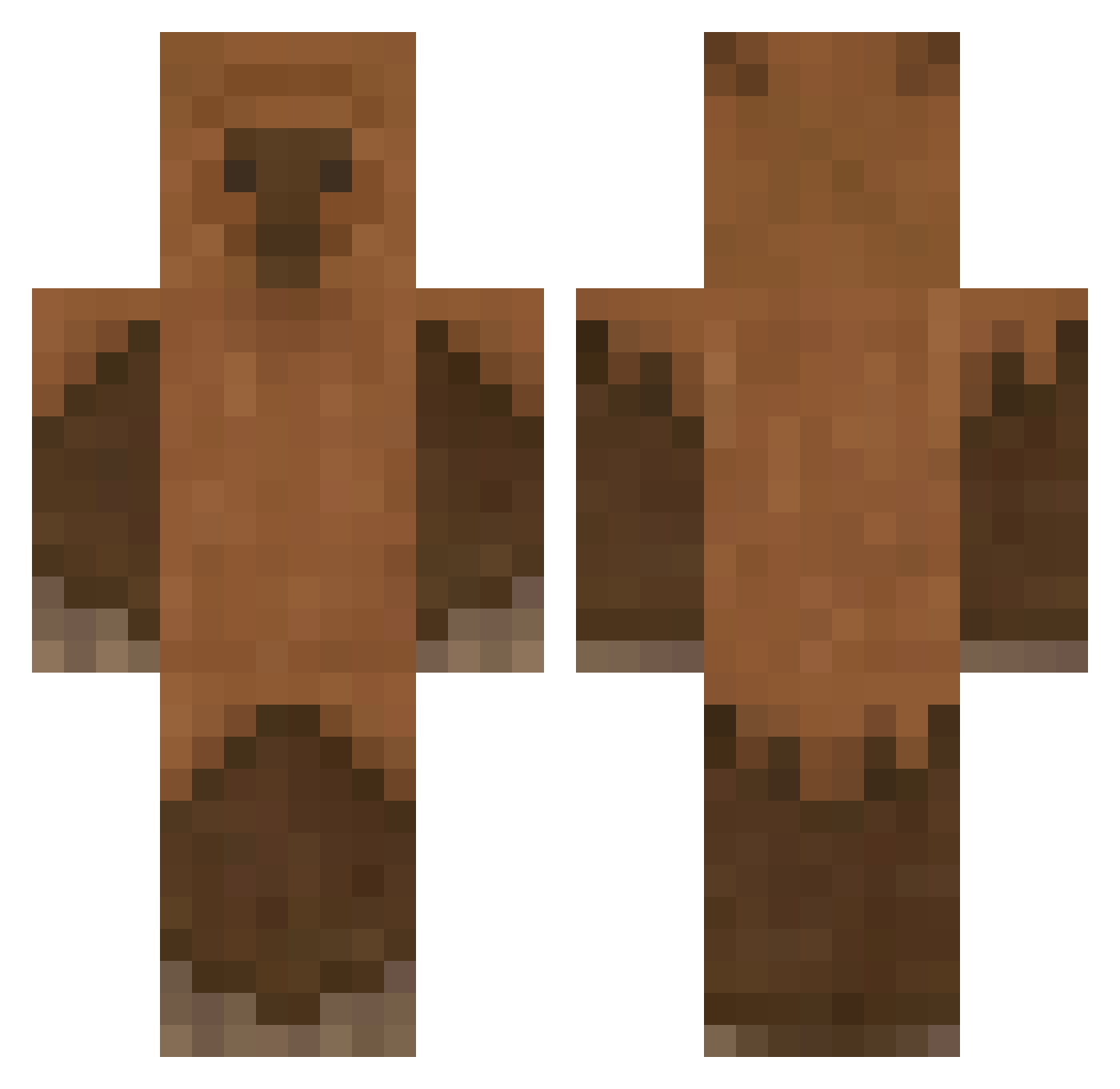 SuperPenguin9090 Minecraft skin, front and back view