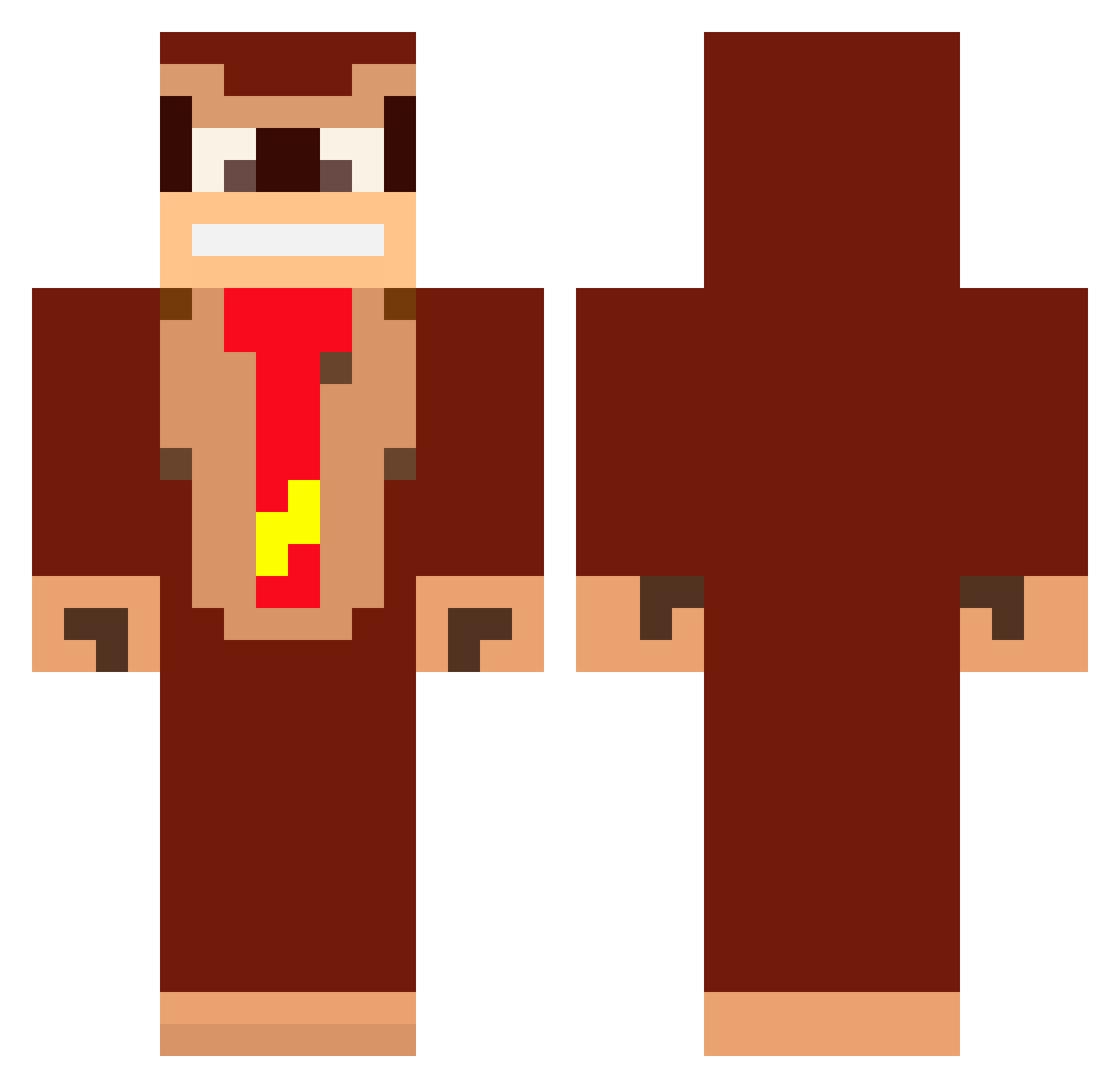 Stella7221 Minecraft skin, front and back view