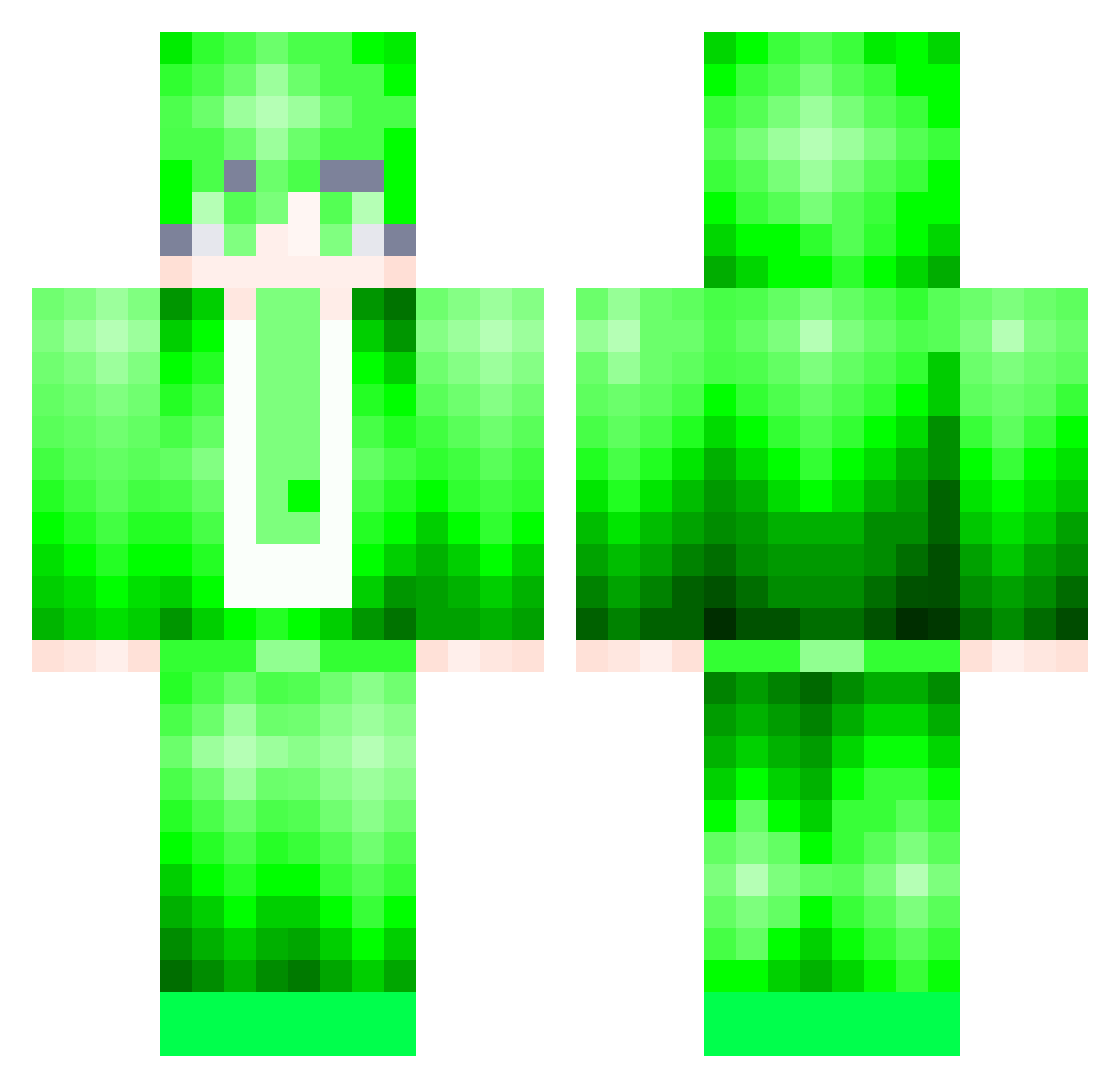 SuHo_Shin Minecraft skin, front and back view