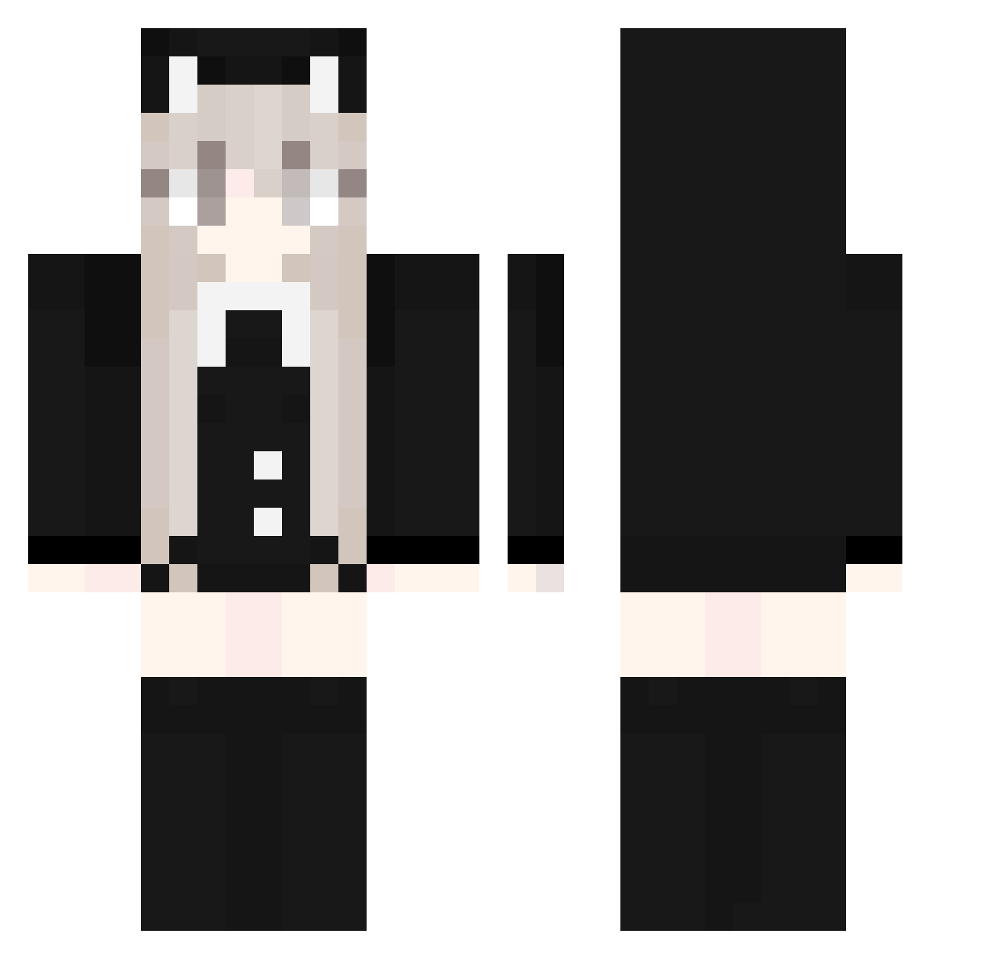 LeSeptembre Minecraft skin, front and back view