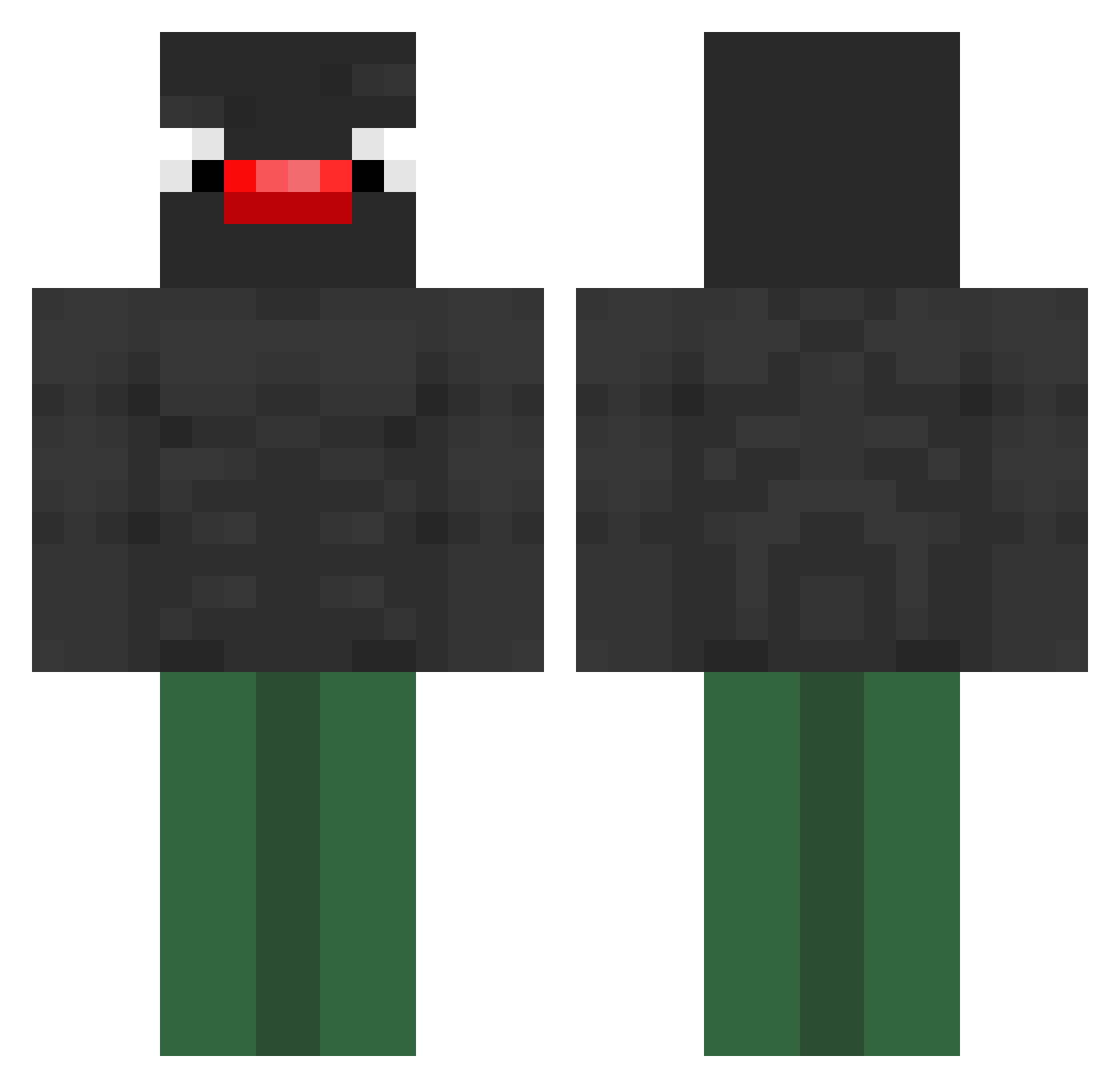RinAldii9YT303 Minecraft skin, front and back view