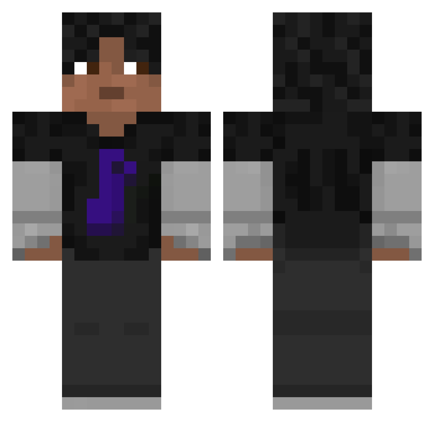tt11nnn Minecraft skin, front and back view