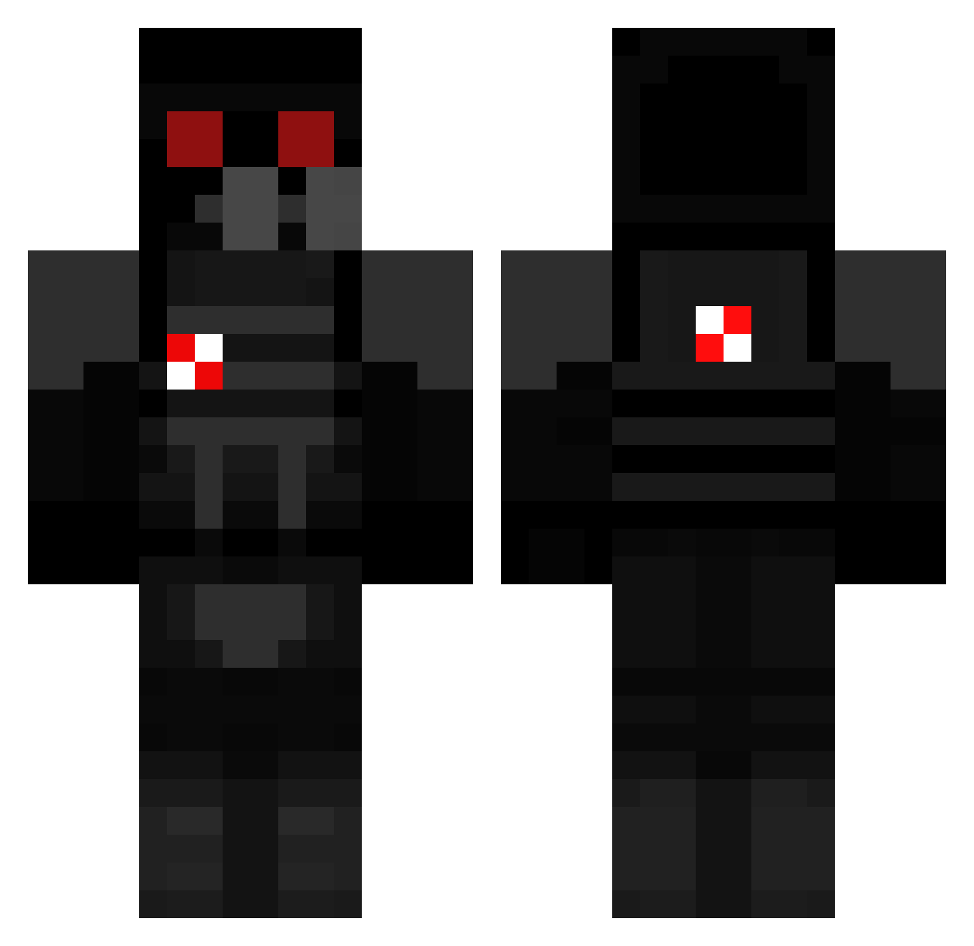 Buns_A_Lot Minecraft skin, front and back view