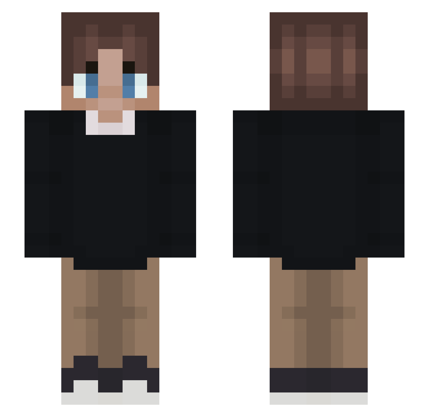 Skesh5 Minecraft skin, front and back view