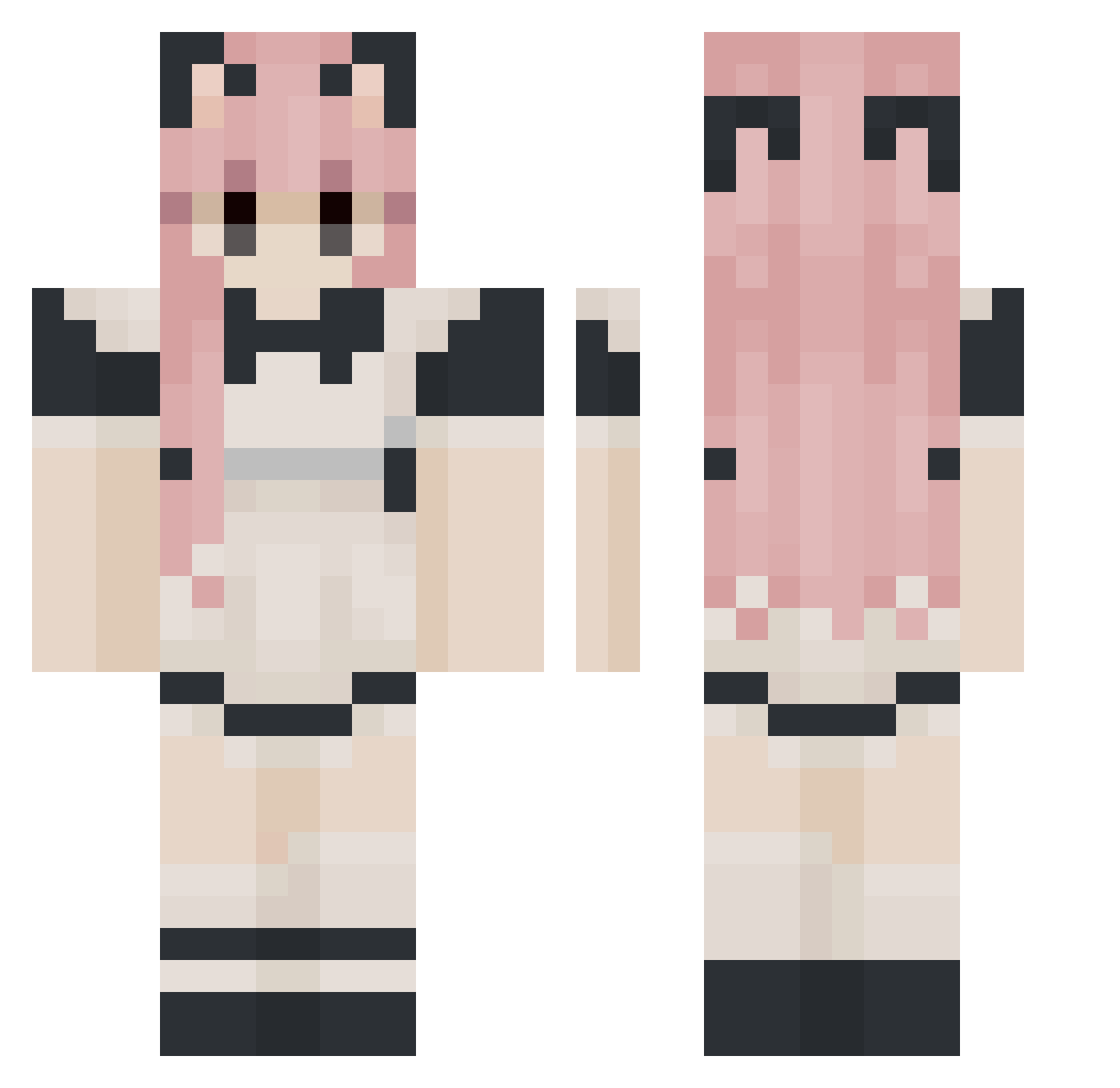 Super_b0i Minecraft skin, front and back view