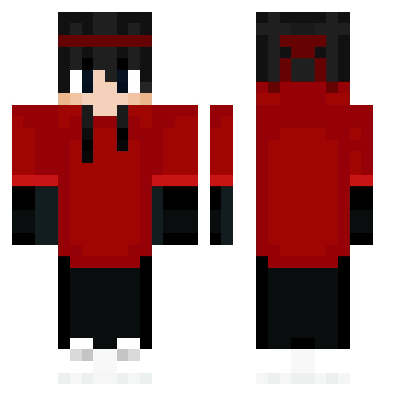 TO_MUTADO Minecraft skin, front and back view