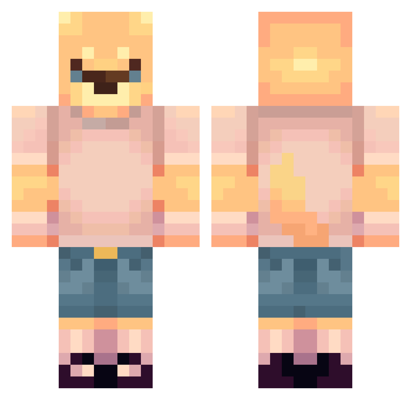 HAMPUS213 Minecraft skin, front and back view