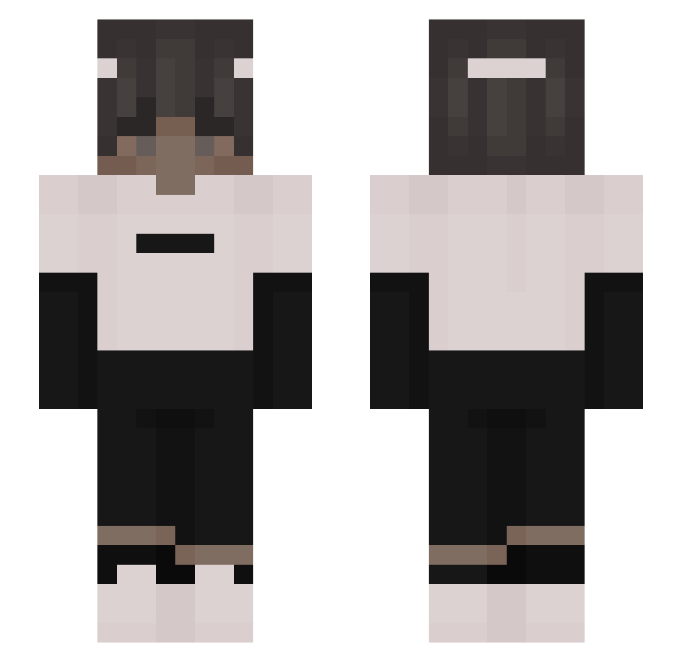 Shevaa_ Minecraft skin, front and back view