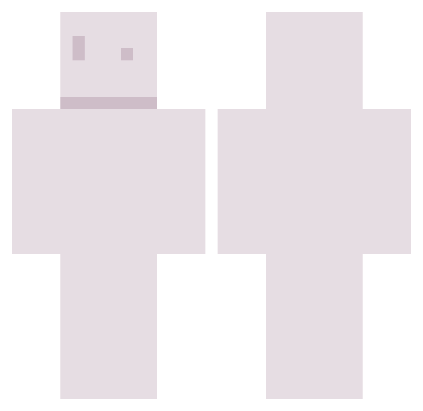 ZeyWon Minecraft skin, front and back view