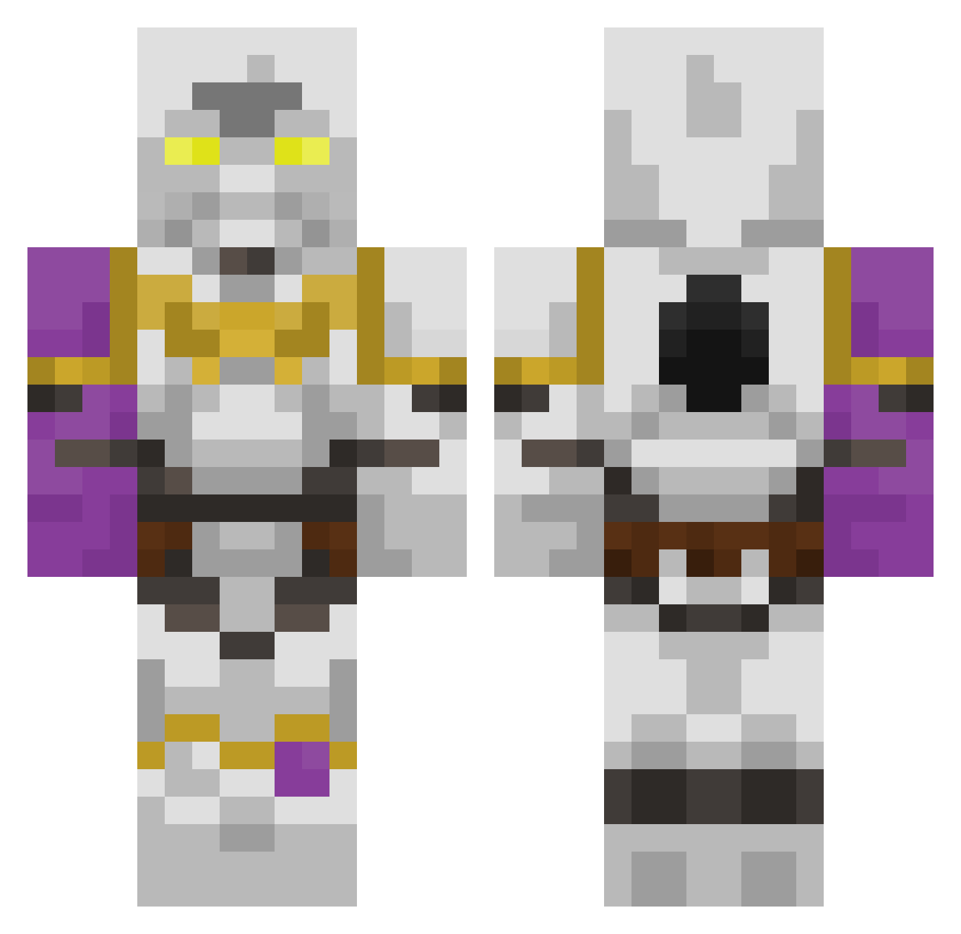 EggshellDevourer Minecraft skin, front and back view