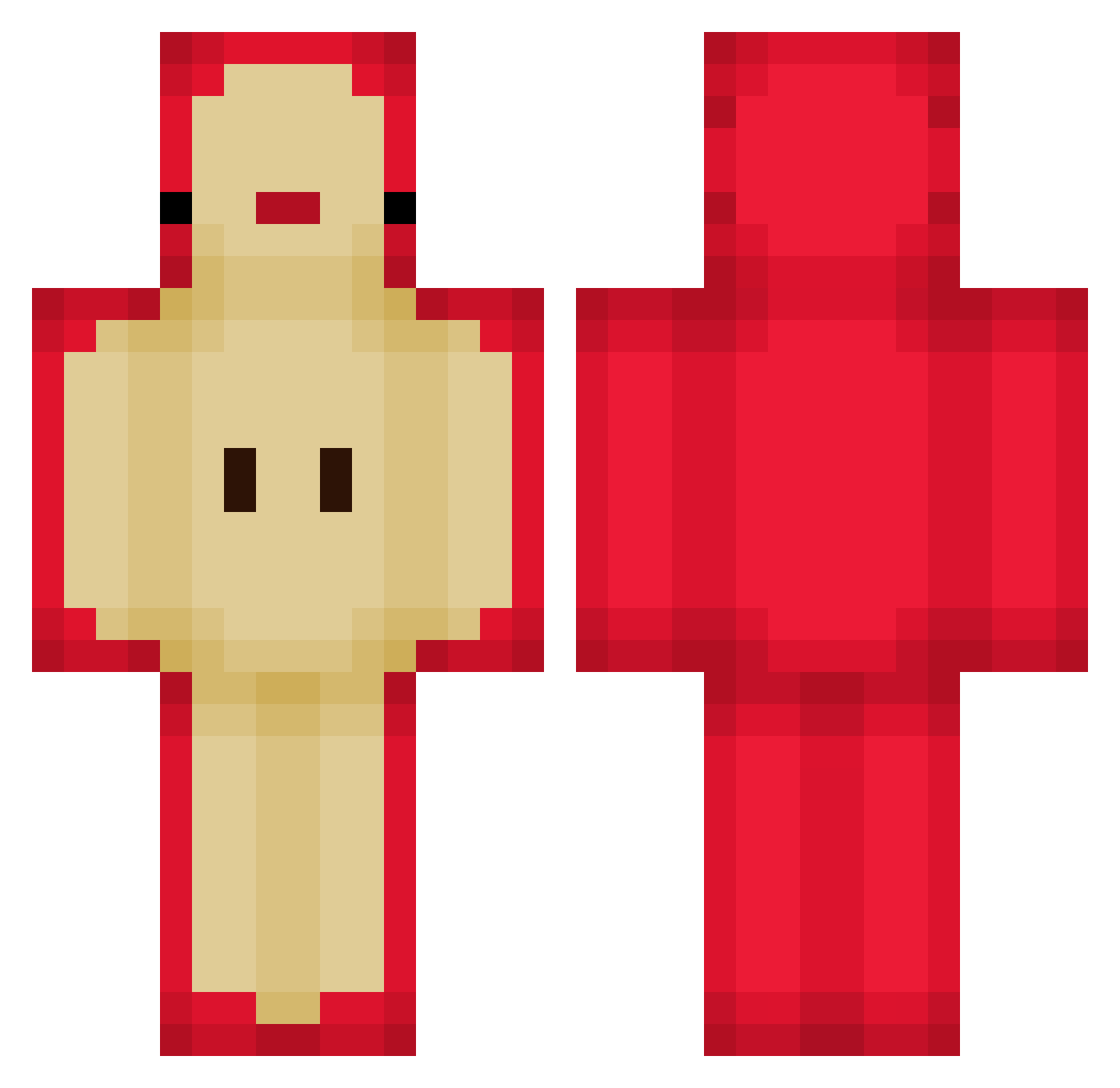 Ripperdoc_ Minecraft skin, front and back view