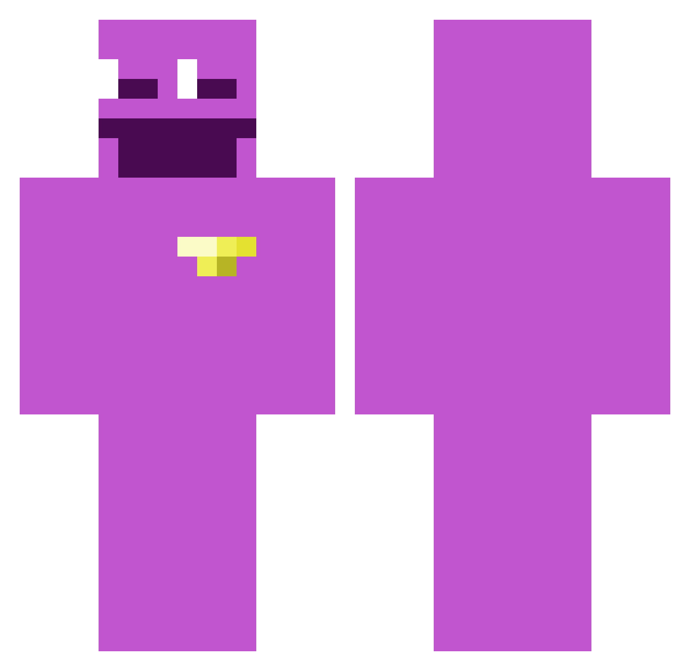 PantherBoy360 Minecraft skin, front and back view