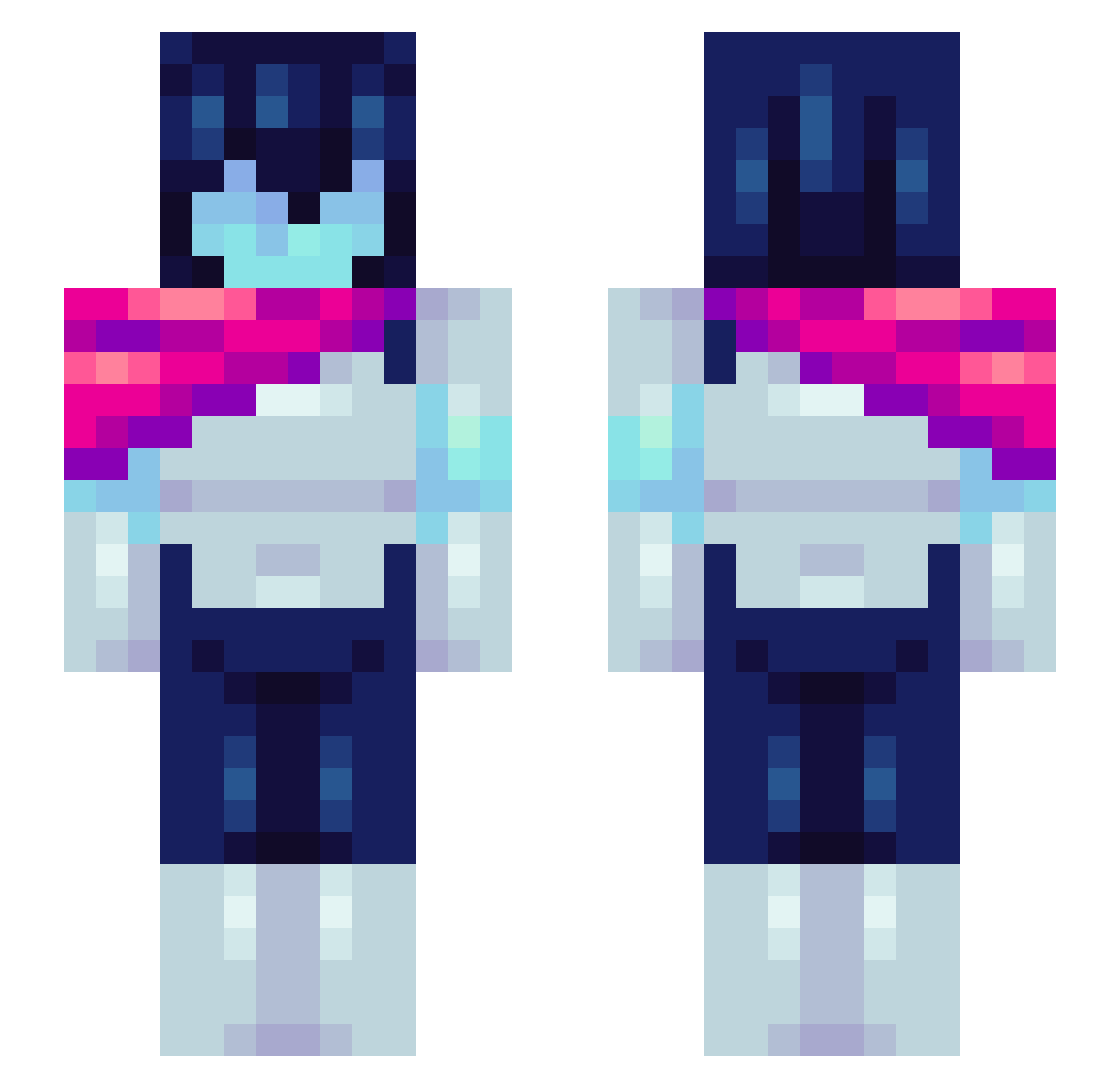 eepcheep04 Minecraft skin, front and back view