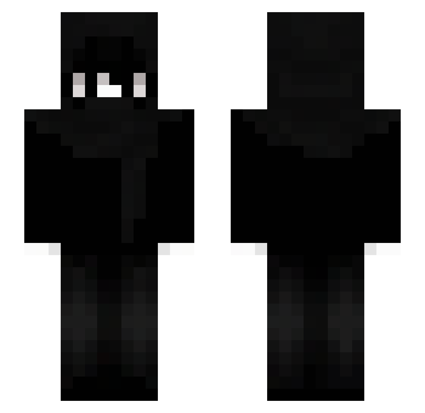 Czvns Minecraft skin, front and back view