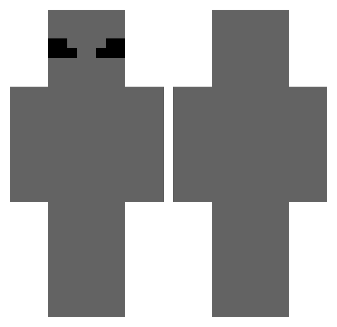 AzureVision888 Minecraft skin, front and back view