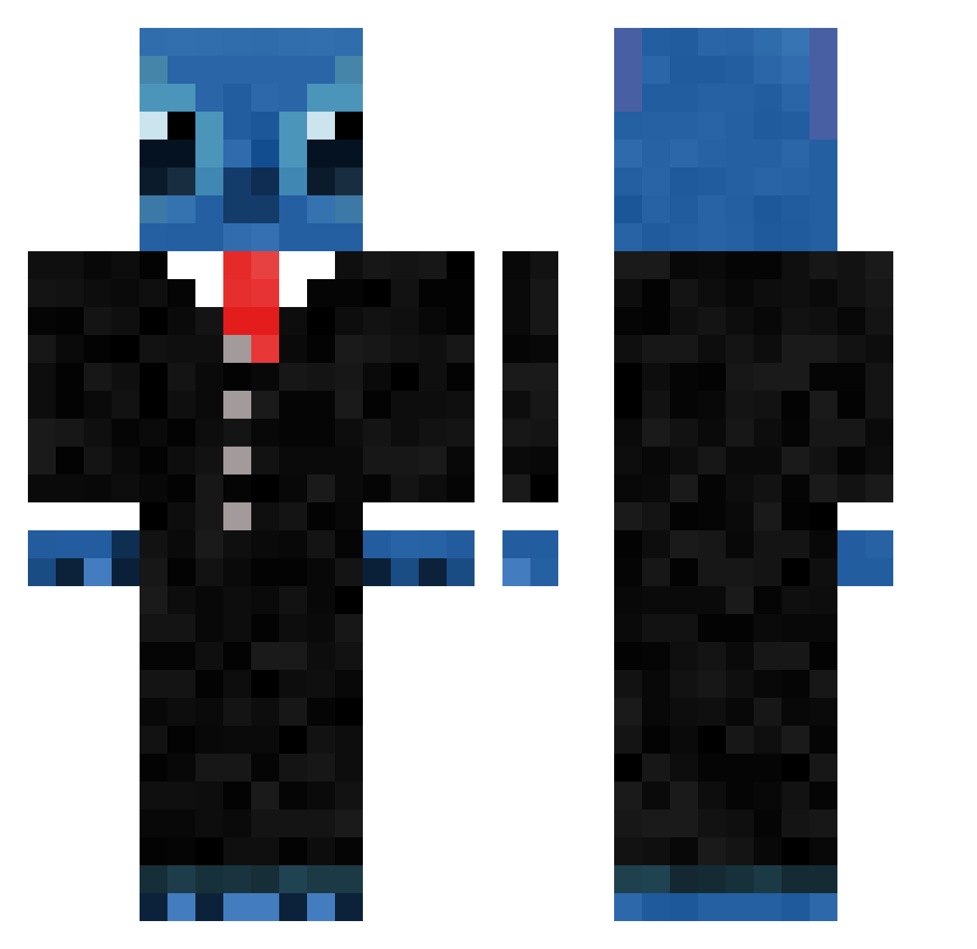ShunShun_Lima Minecraft skin, front and back view