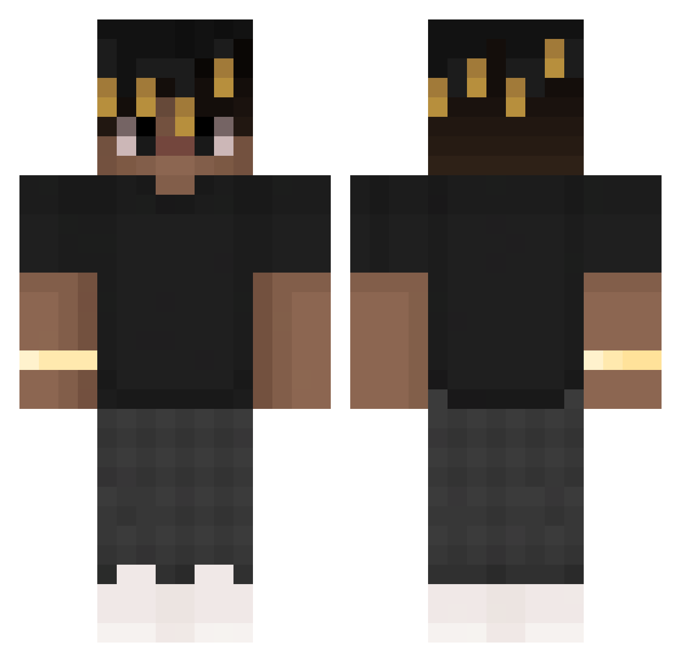 lollo_fabiello Minecraft skin, front and back view