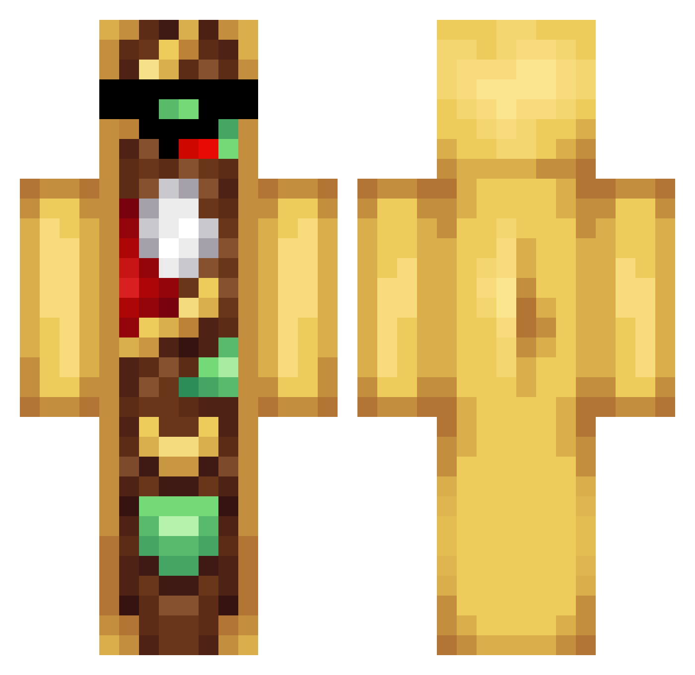 tacobellboi5786 Minecraft skin, front and back view