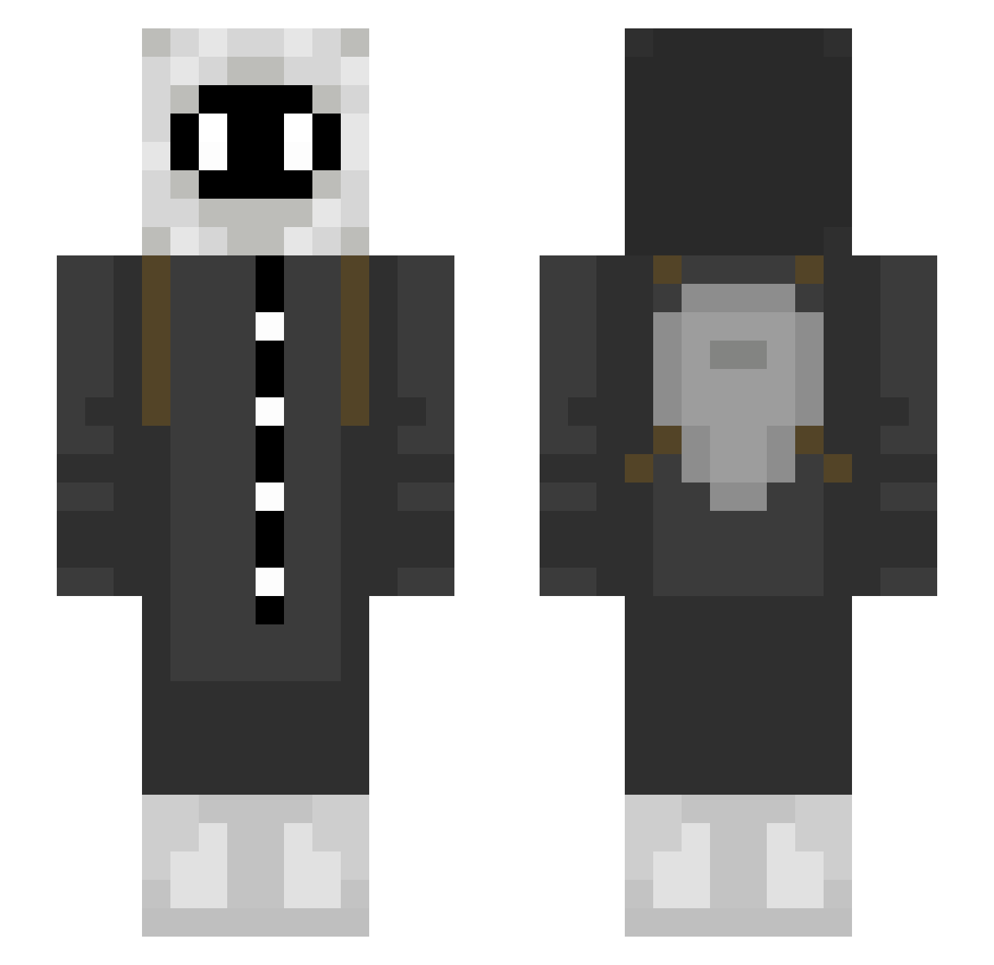 ToySoldi3r Minecraft skin, front and back view