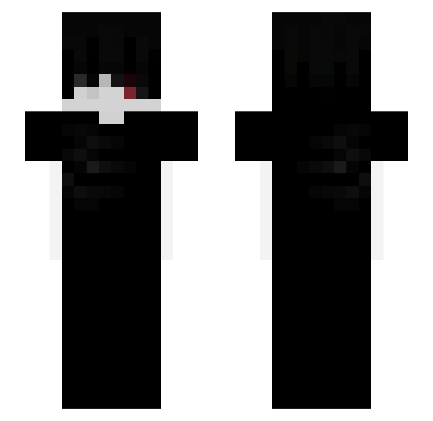 YzLeo Minecraft skin, front and back view