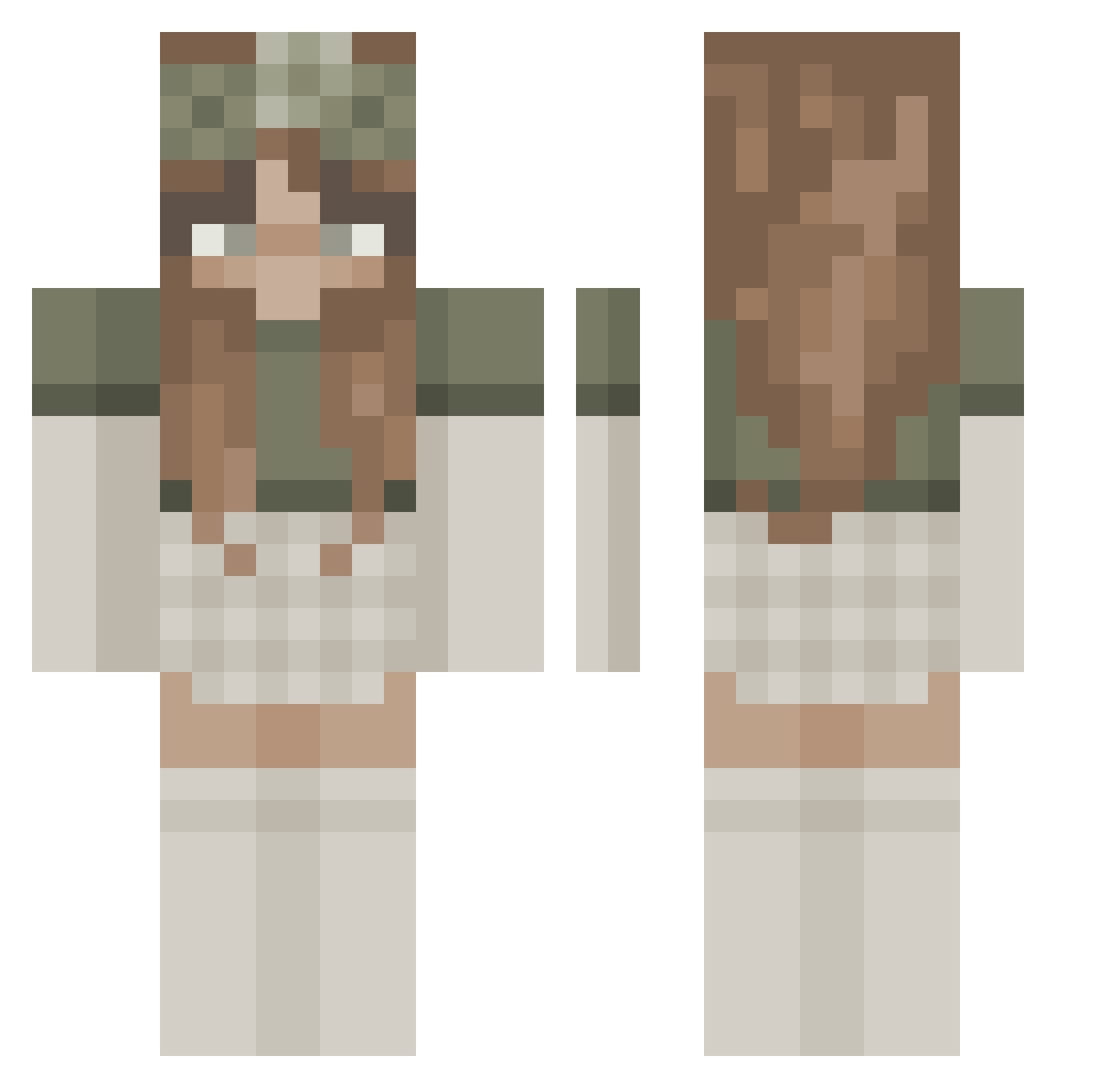willow_heaven Minecraft skin, front and back view