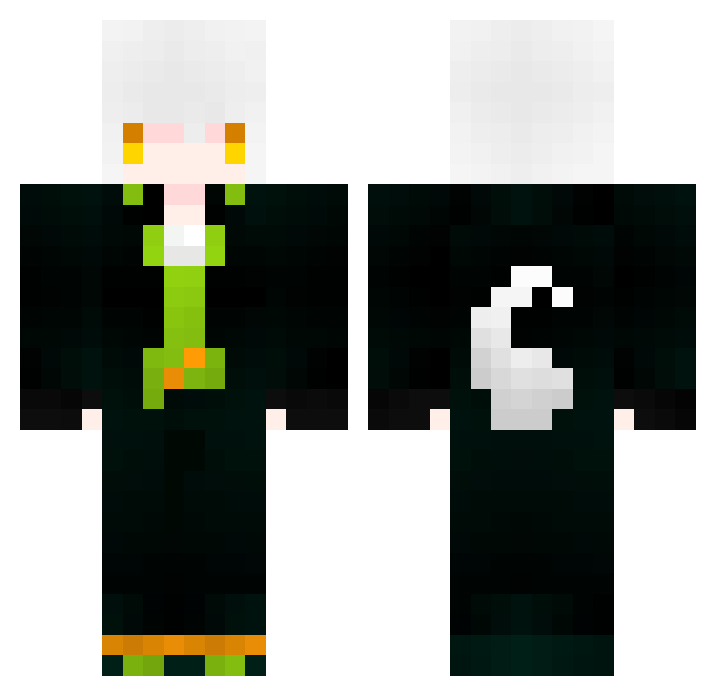 Small_long Minecraft skin, front and back view