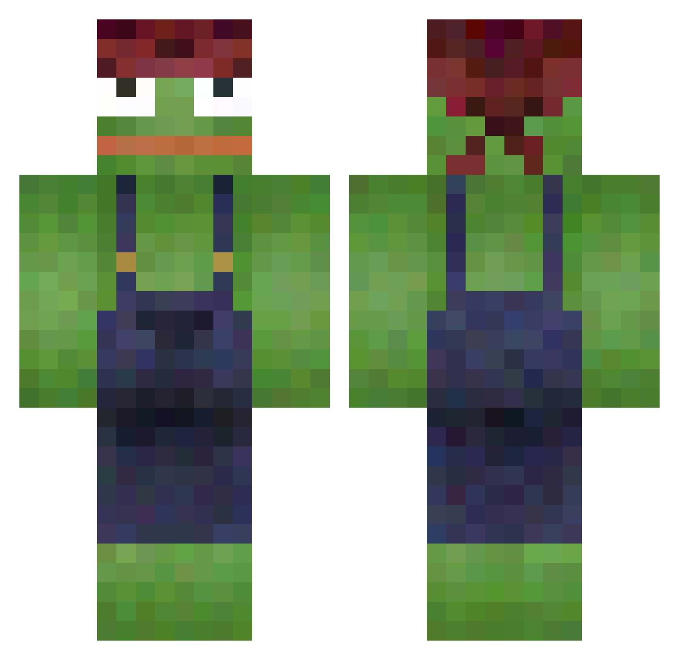 smokichhh Minecraft skin, front and back view