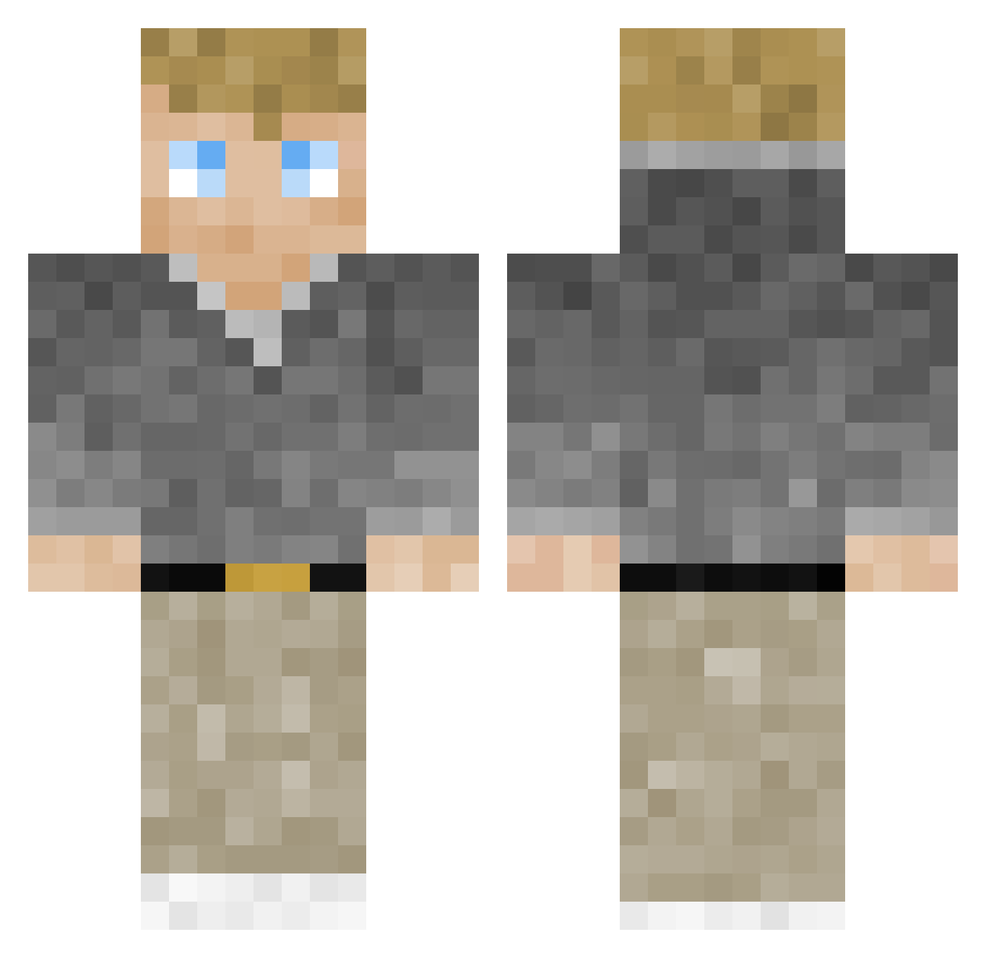 MaximusP_rime Minecraft skin, front and back view
