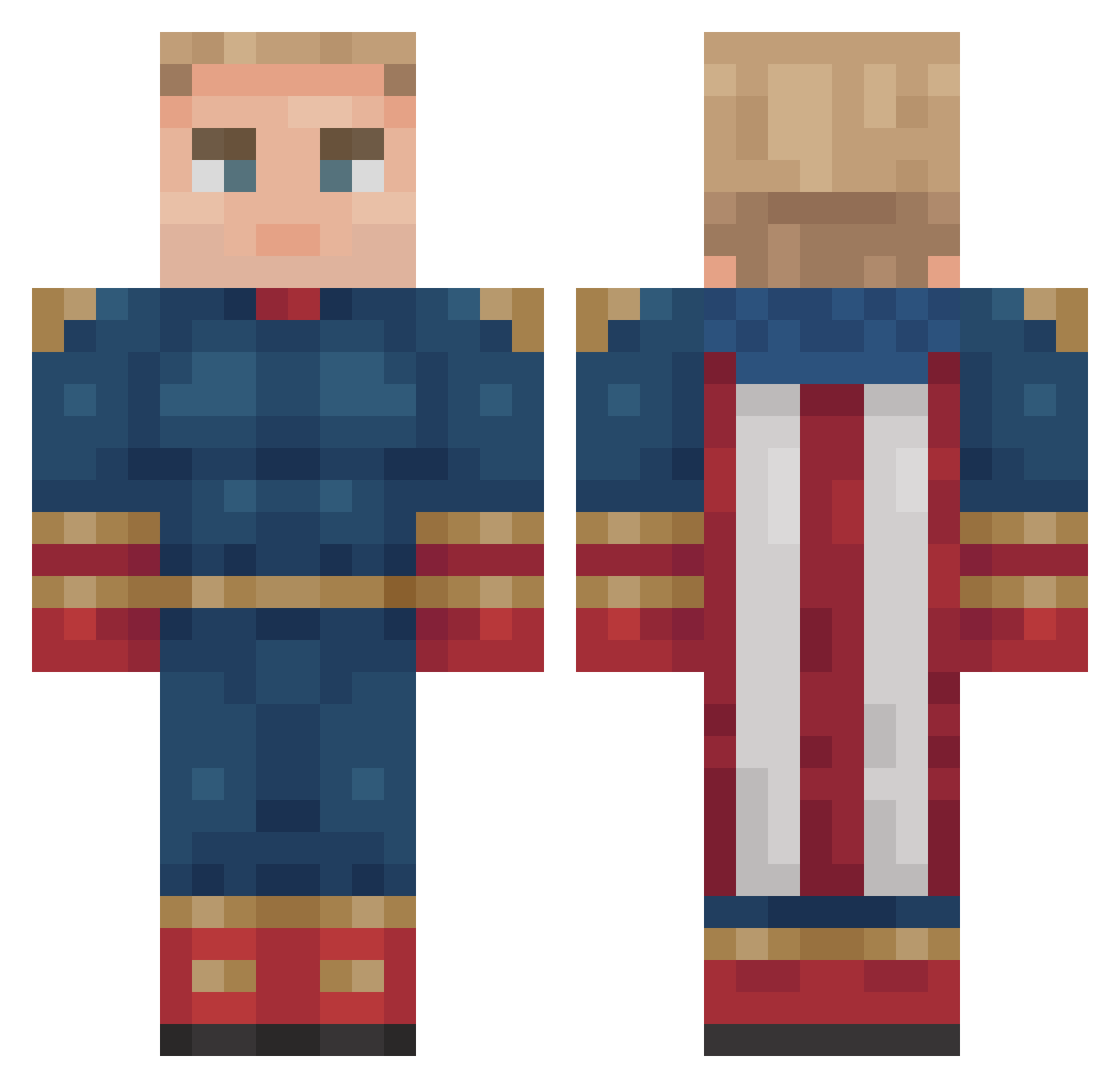 xXIcyFreakXx Minecraft skin, front and back view