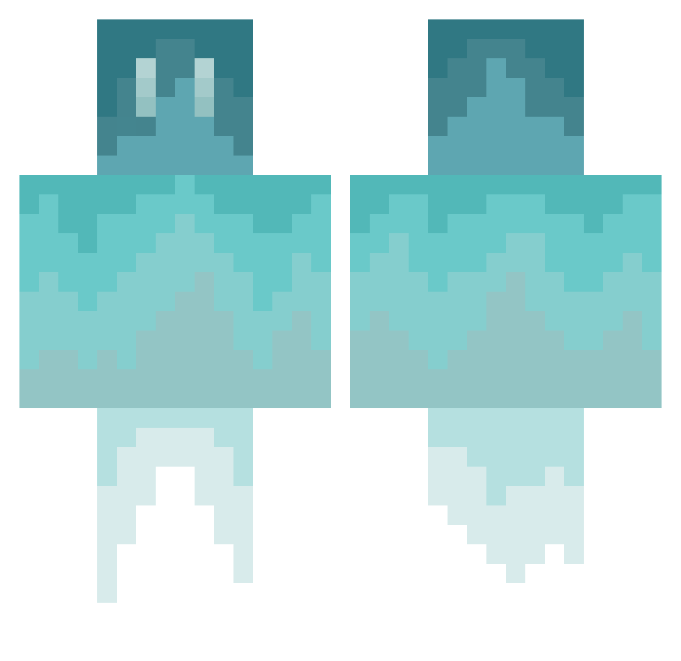 GuestAAAAAAAAAA Minecraft skin, front and back view