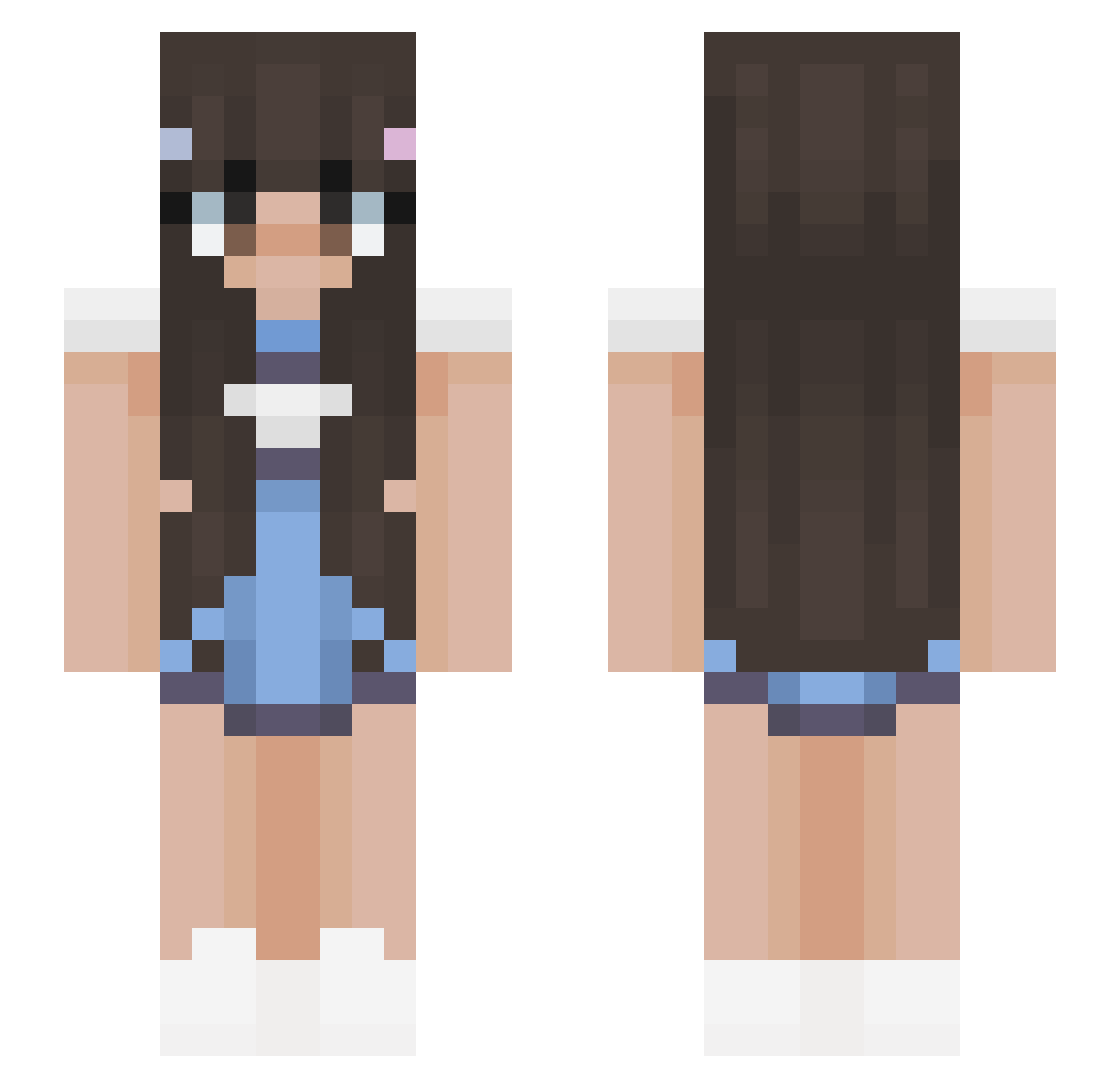 tequilalover1 Minecraft skin, front and back view