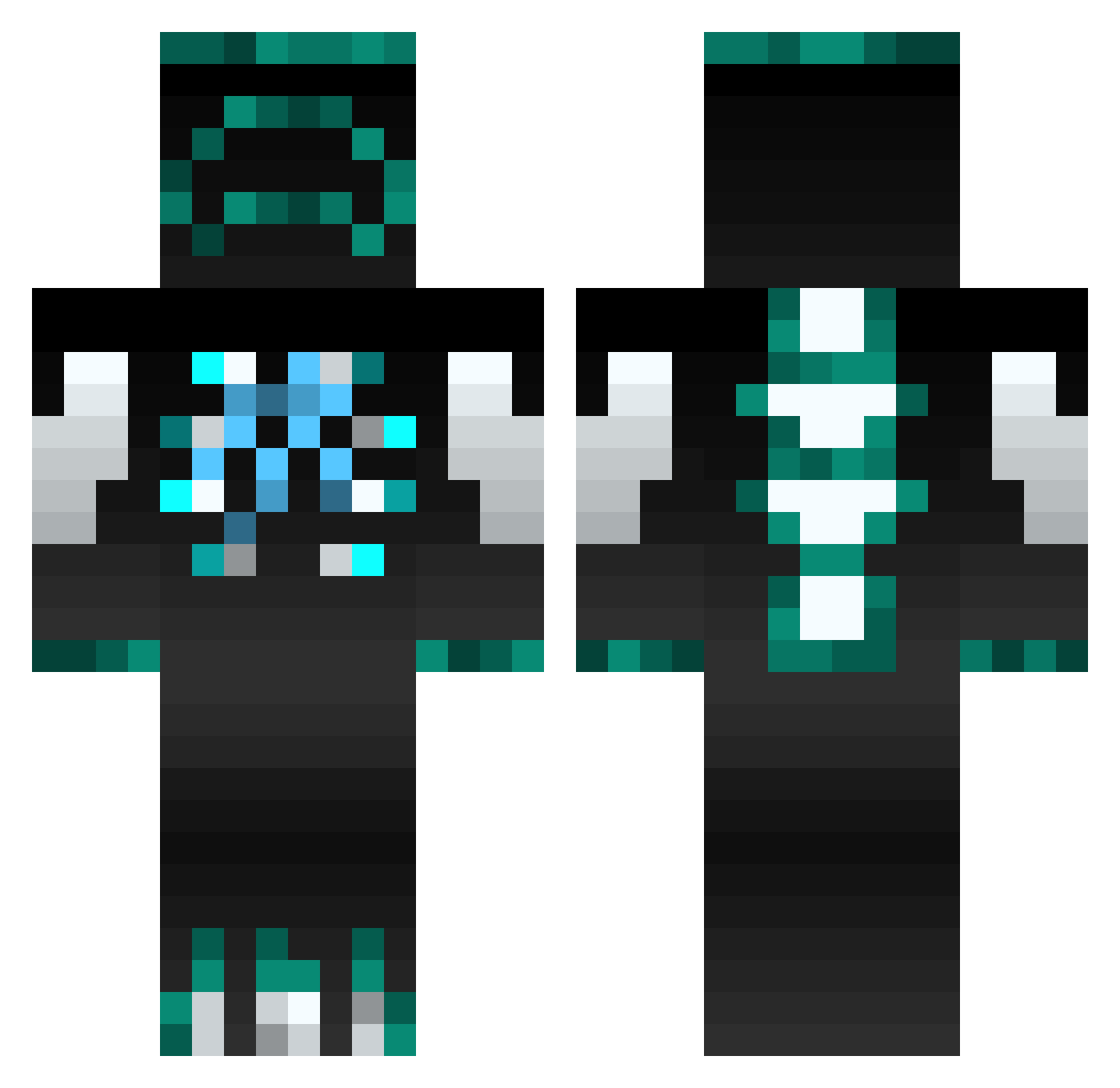 Willly27 Minecraft skin, front and back view