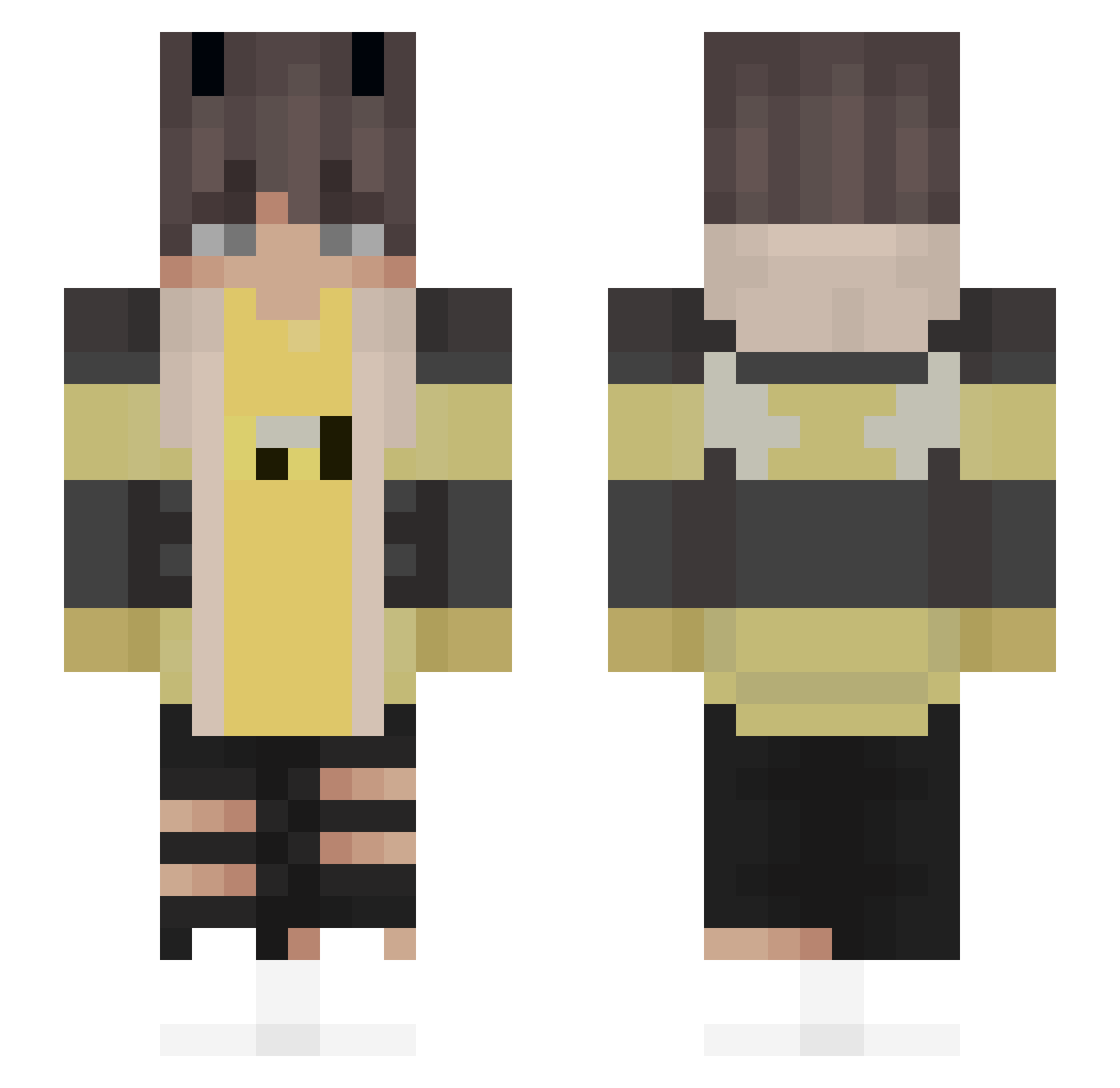 __Orbit_ Minecraft skin, front and back view