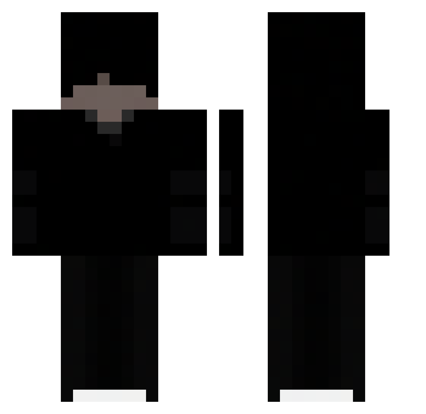 Steve_Artjom Minecraft skin, front and back view