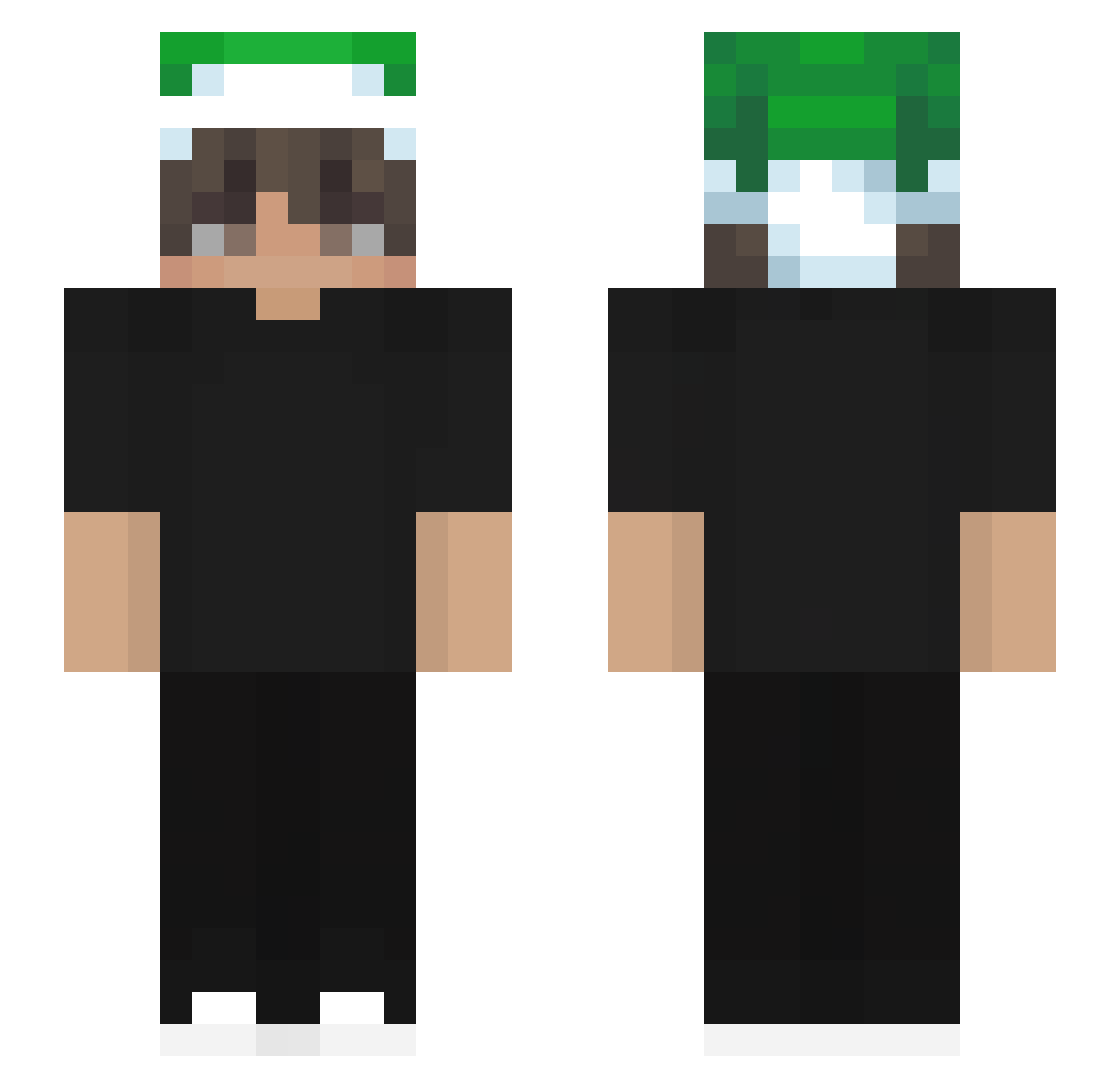 ZiyaAbi Minecraft skin, front and back view