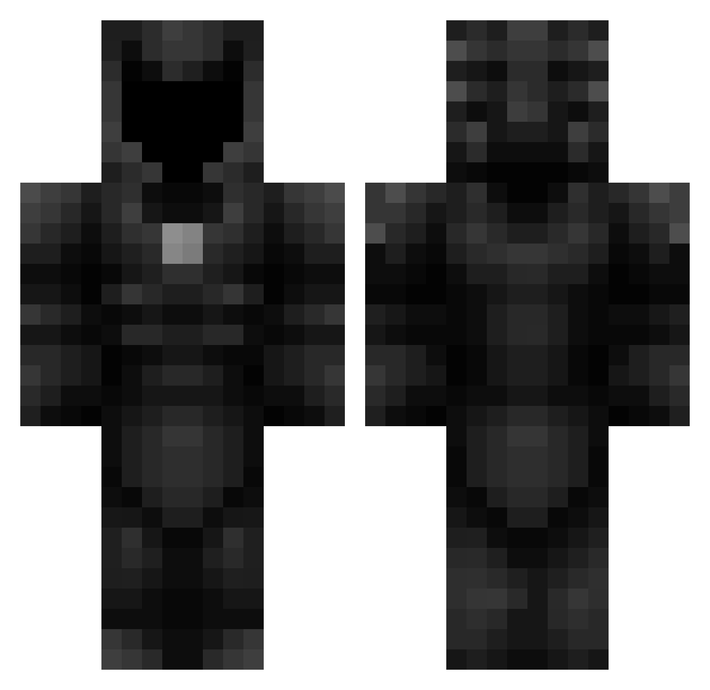 Valicar Minecraft skin, front and back view